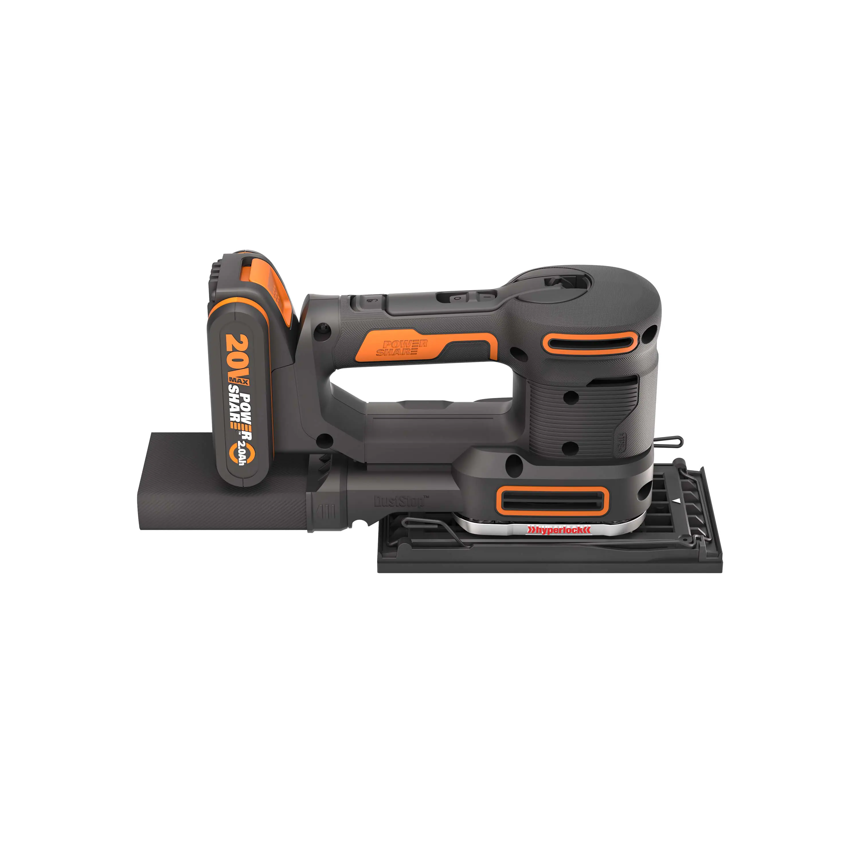 Worx Akku-Multischleifer WX820 20 V inkl. Akku 2 Ah & Ladegerät Worx Akku-Multischleifer WX820 20 V inkl. Akku 2 Ah & Ladegerät