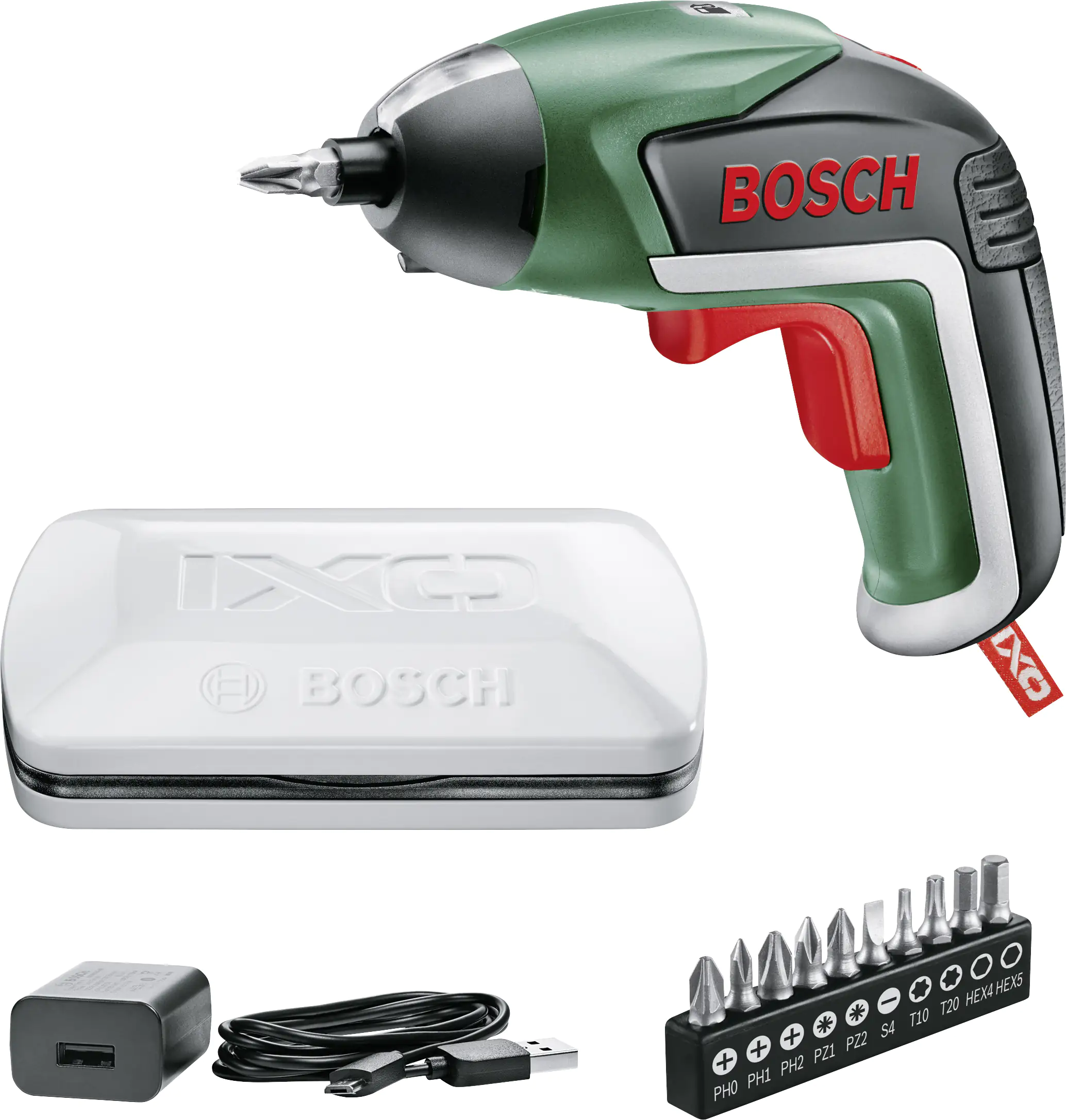 Bosch Akku-Schrauber IXO 5 inkl. Akku und Ladegerät 3,6 V Bosch Akku-Schrauber IXO 5 inkl. Akku und Ladegerät 3,6 V