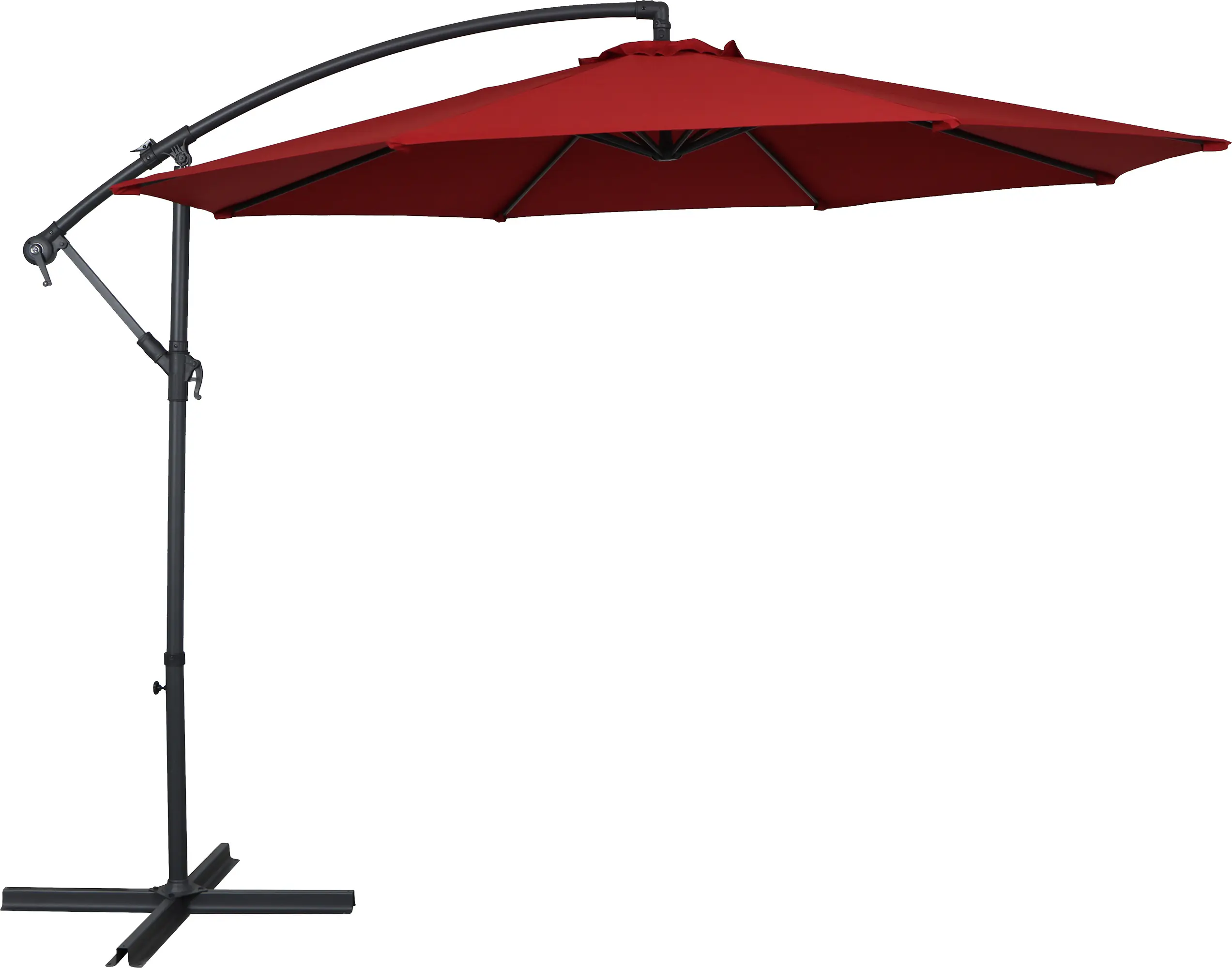 TrendLine Ampelschirm dunkelrot Ø 300 cm inkl. Kreuzständer