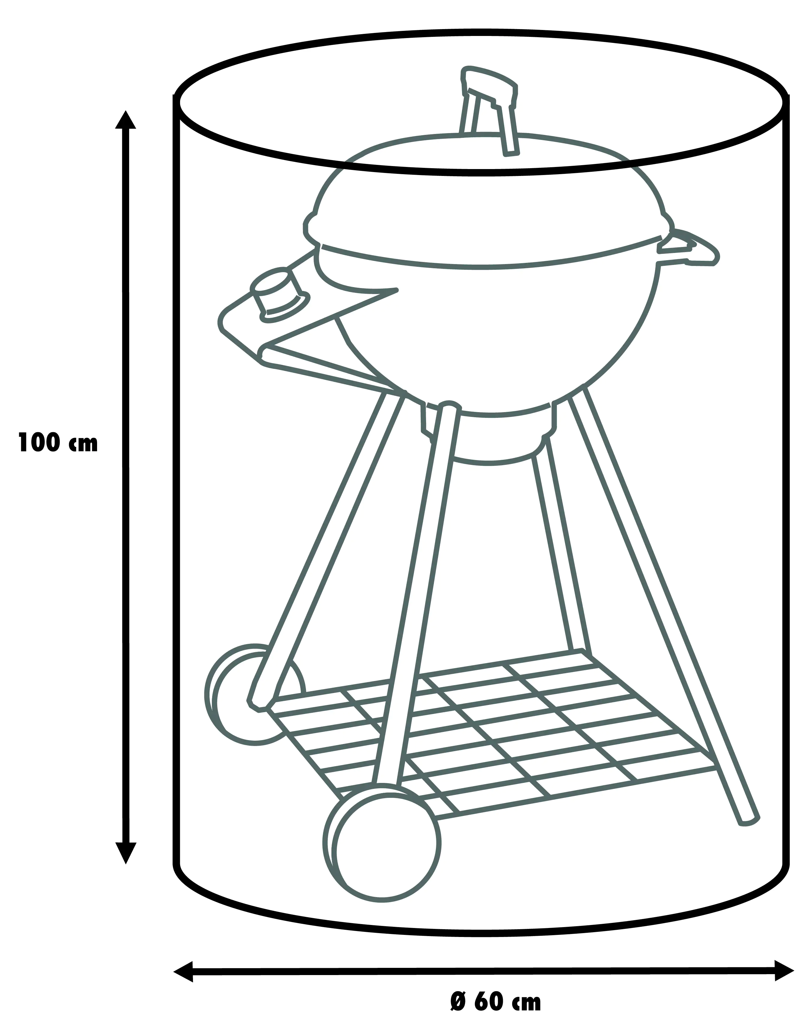 Primaster Schutzhülle für Kugelgrills Ø 60 x 100 cm Primaster Schutzhülle für Kugelgrills Ø 60 x 100 cm
