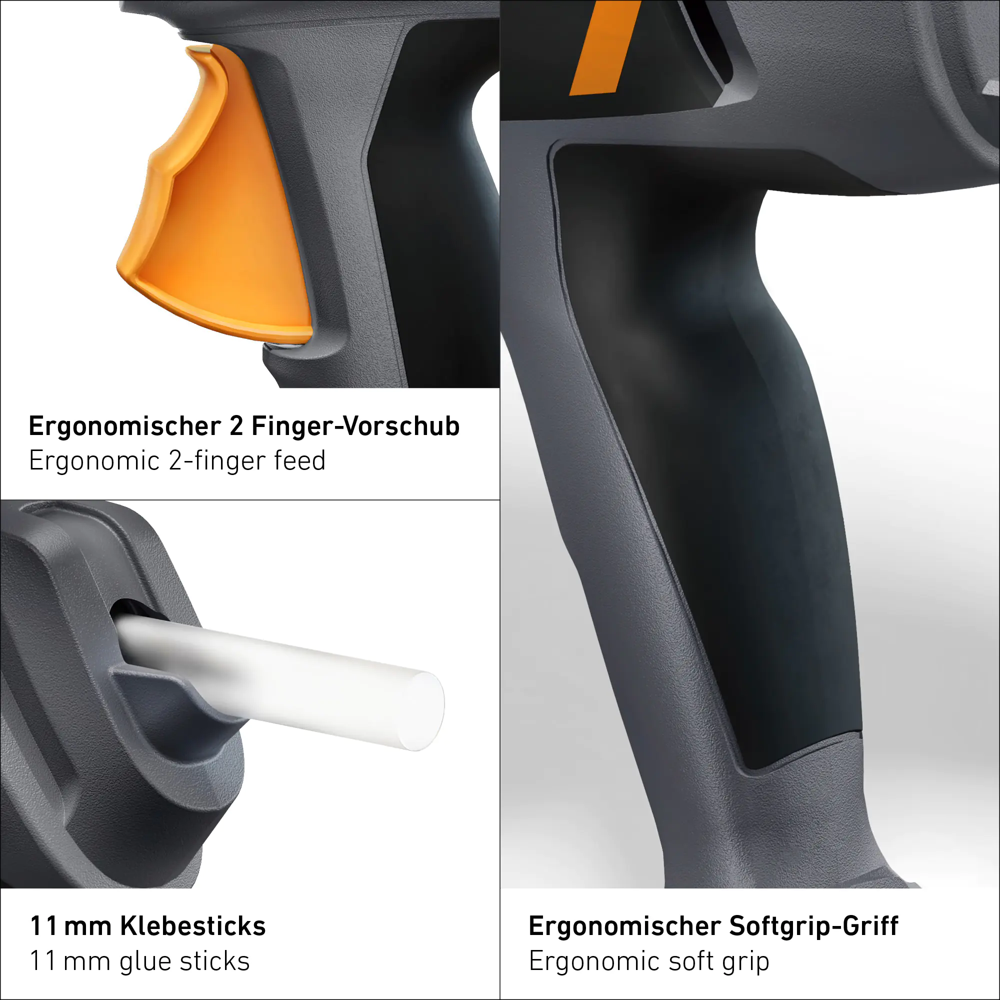 Steinel Heißklebepistole GlueMatic 3011 inkl. 3 Klebesticks 