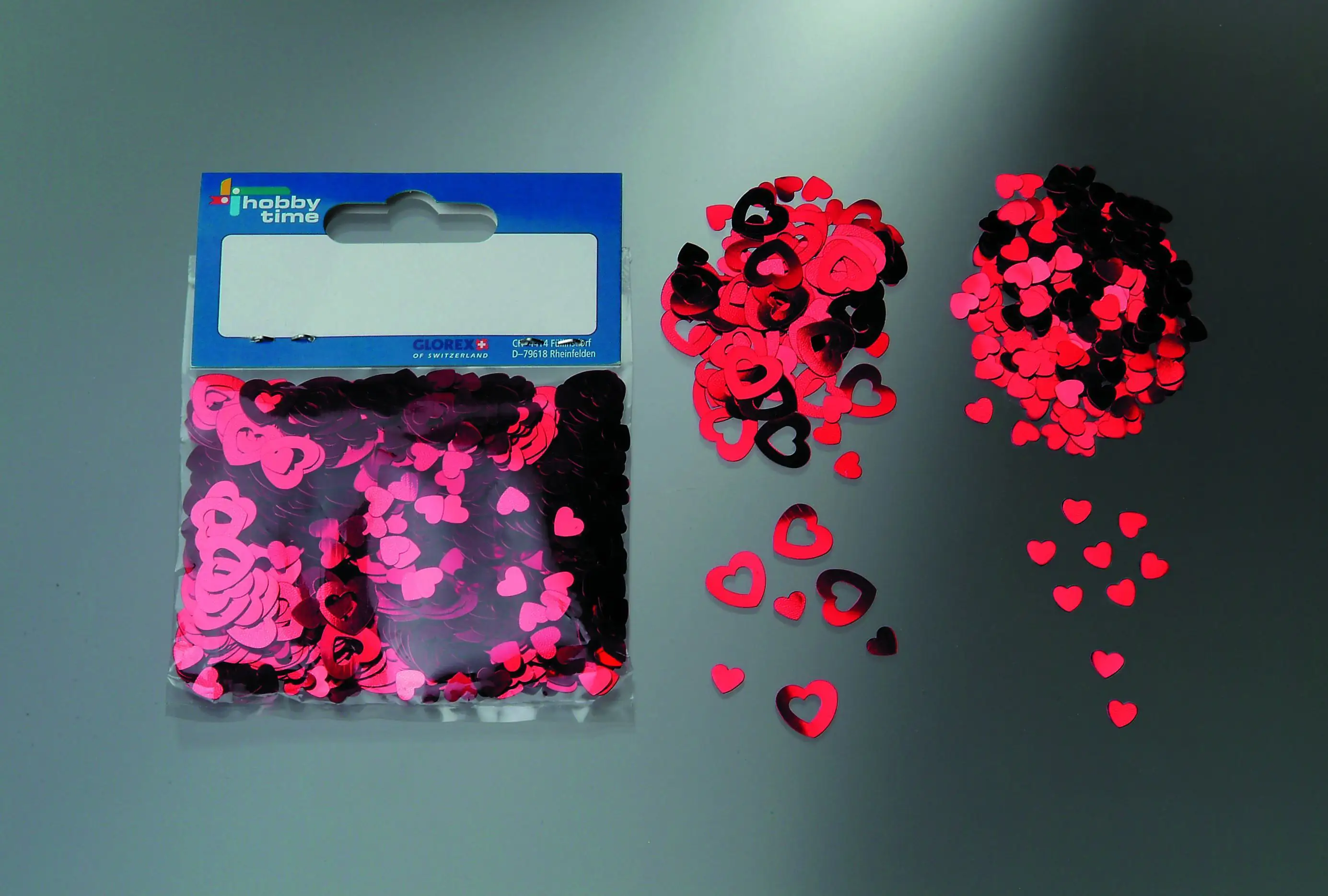 Glorex Streuherzen rot, groß