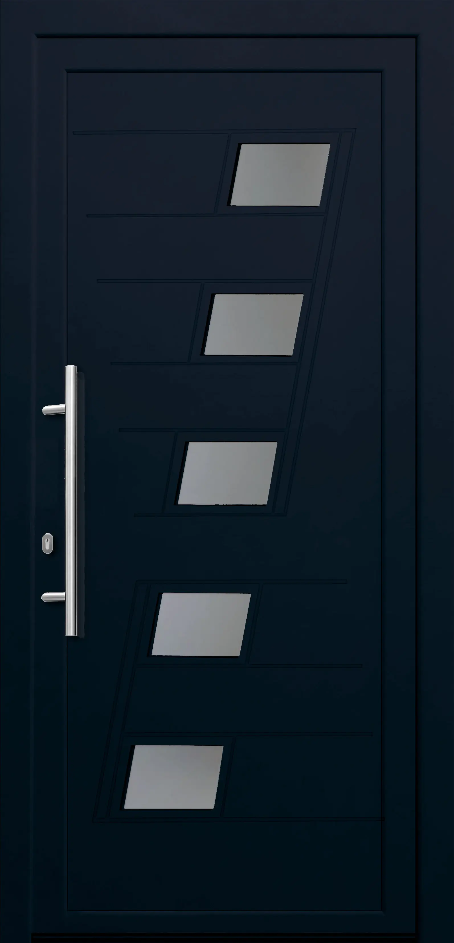 Panto Haustür Modell K043 DIN links anthrazit 110 x 210 cm