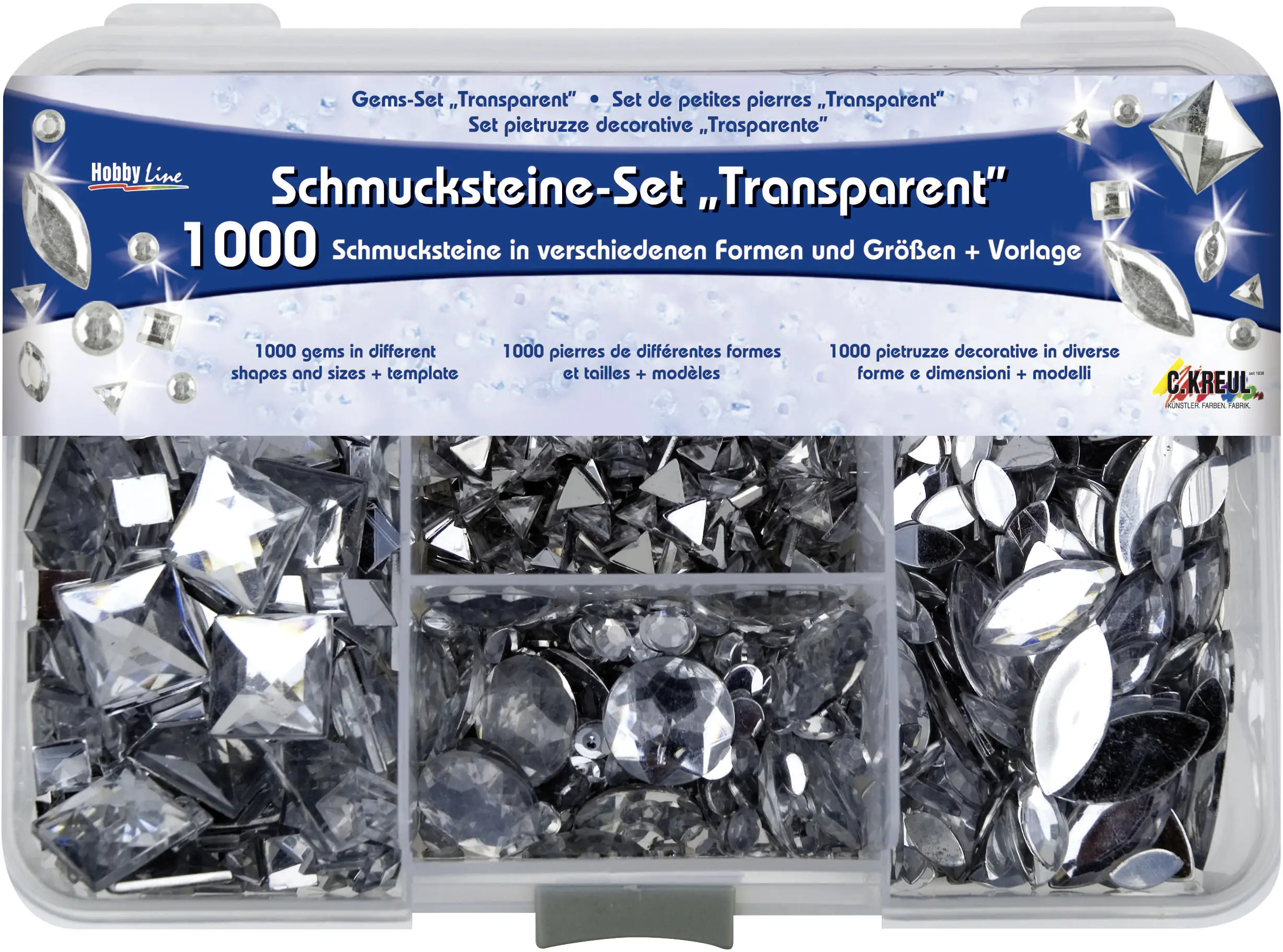 Kreul Schmucksteine Set transparent