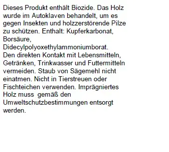 Zaunlatte Kiefer 60 x 5,5 x 2,8 cm kesseldruckimprägniert