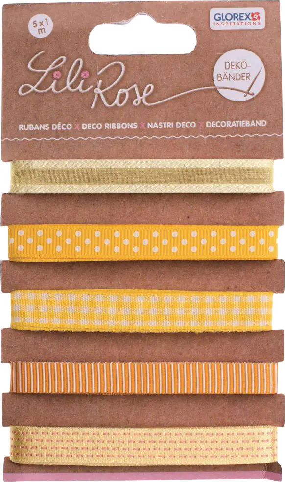 Glorex Deko Bänder Gelbtöne