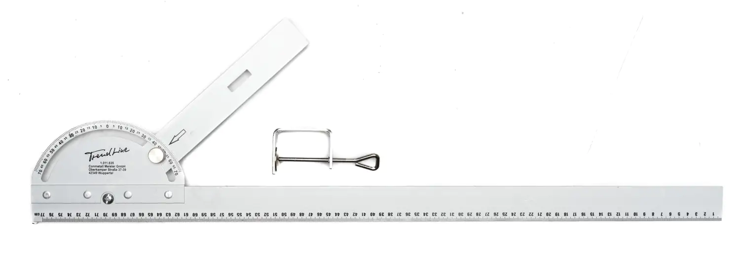 TrendLine Multifunktionswinkel-Lineal mit wechselbarem Anschlag 77 cm TrendLine Multifunktionswinkel-Lineal mit wechselbarem Anschlag 77 cm