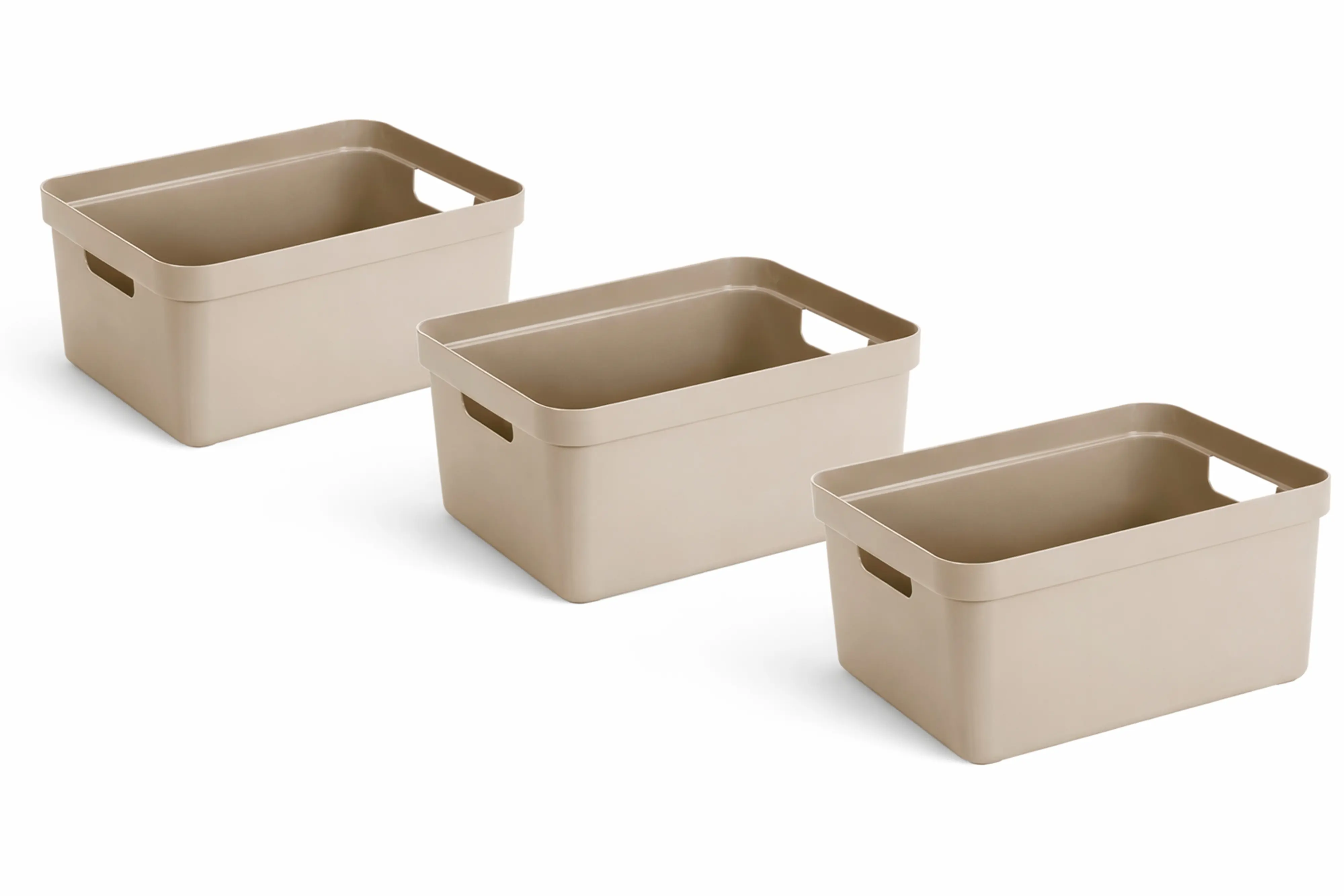 Sunware Aufbewahrungsbox Sigma Home 32L beige 3er Set