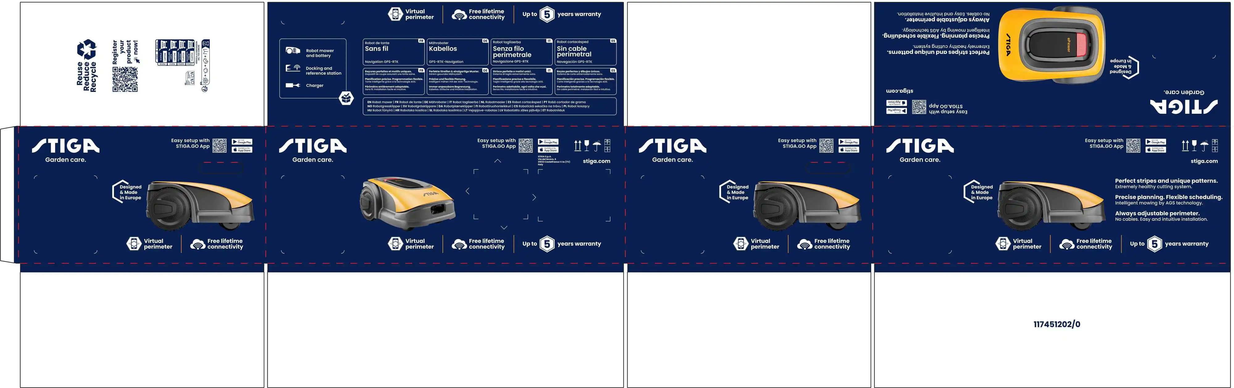 Stiga Mähroboter A750 18 cm Schnittbreite kabellos für bis zu 900 m² Rasenfläche Stiga Mähroboter A750 18 cm Schnittbreite kabellos für bis zu 900 m² Rasenfläche