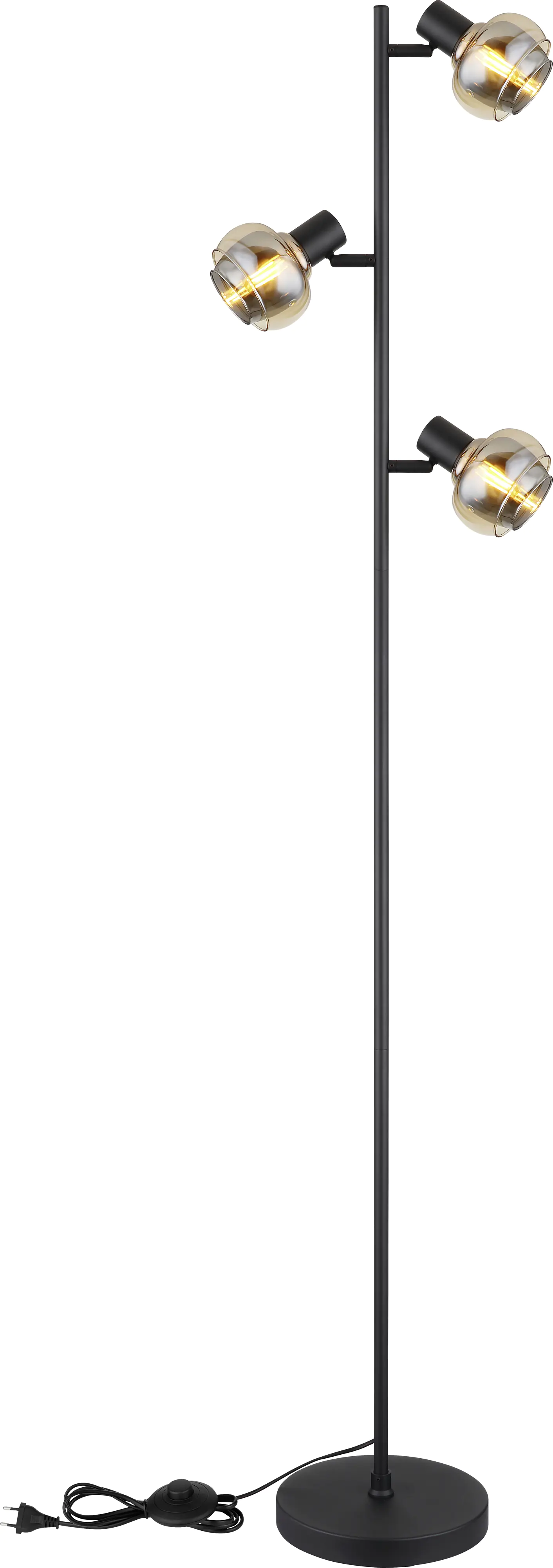 Globo Stehleuchte Tokki schwarz matt 25 x 25 x 154 cm E14 Globo Stehleuchte Tokki schwarz matt 25 x 25 x 154 cm E14