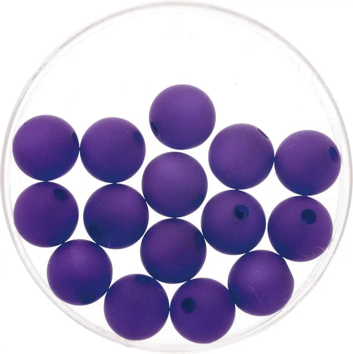 Glorex Perle Polaris 8 mm 15 Stück, matt aqua