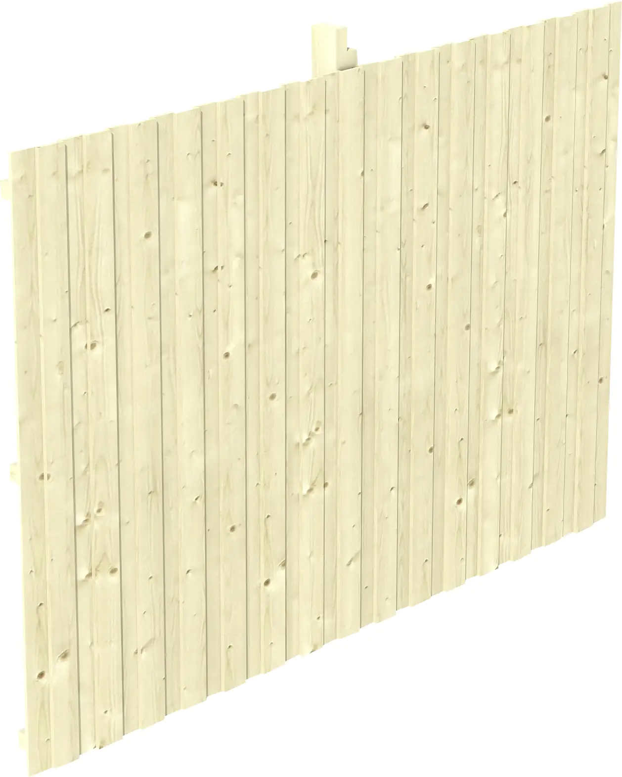 SKAN HOLZ Rückwand Deckelschalung 341 x 220 cm, Fichte, natur