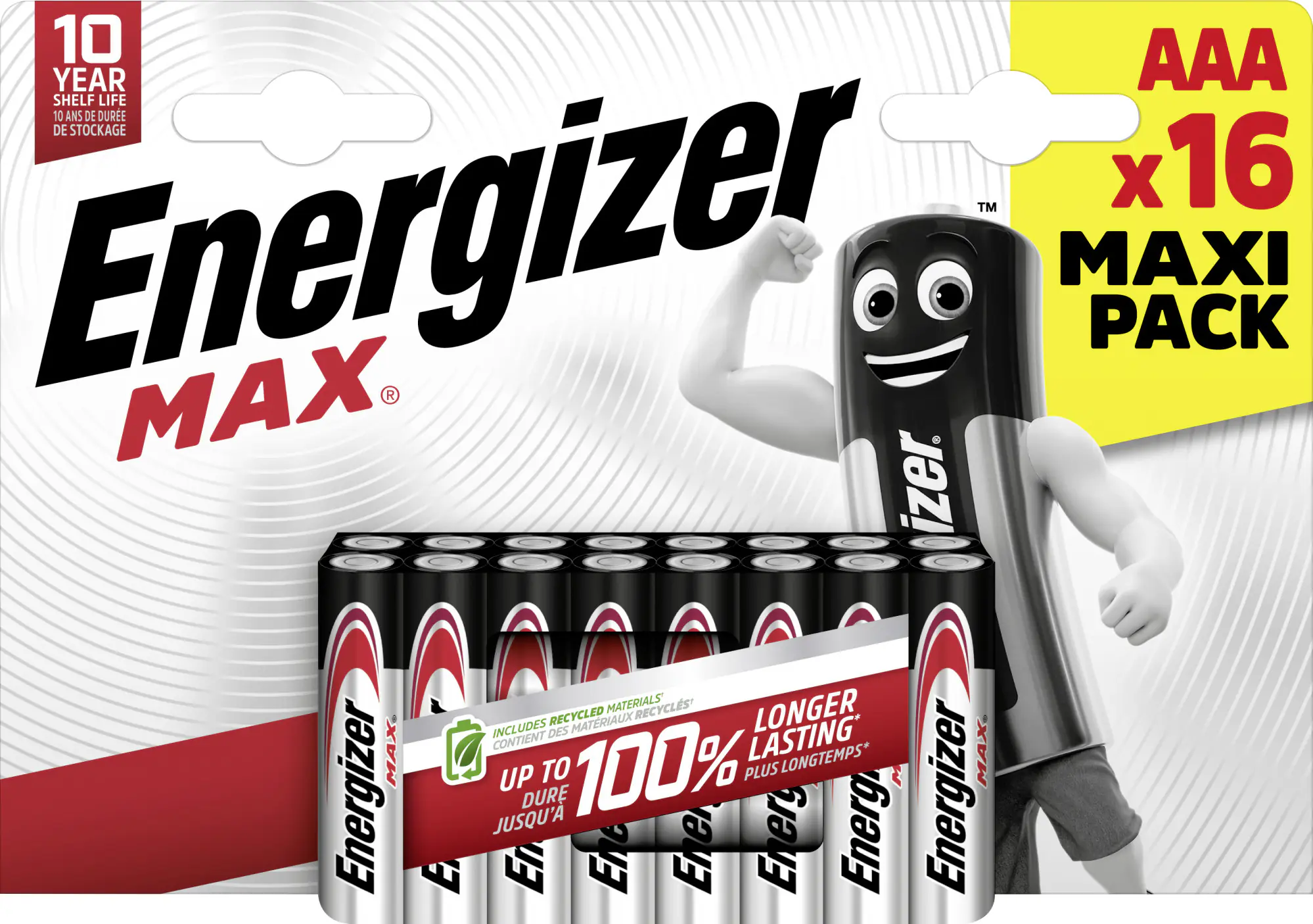 Energizer Max Alkaline Batteie Micro AAA 1,5 V, 16er Pack Energizer Max Alkaline Batteie Micro AAA 1,5 V, 16er Pack