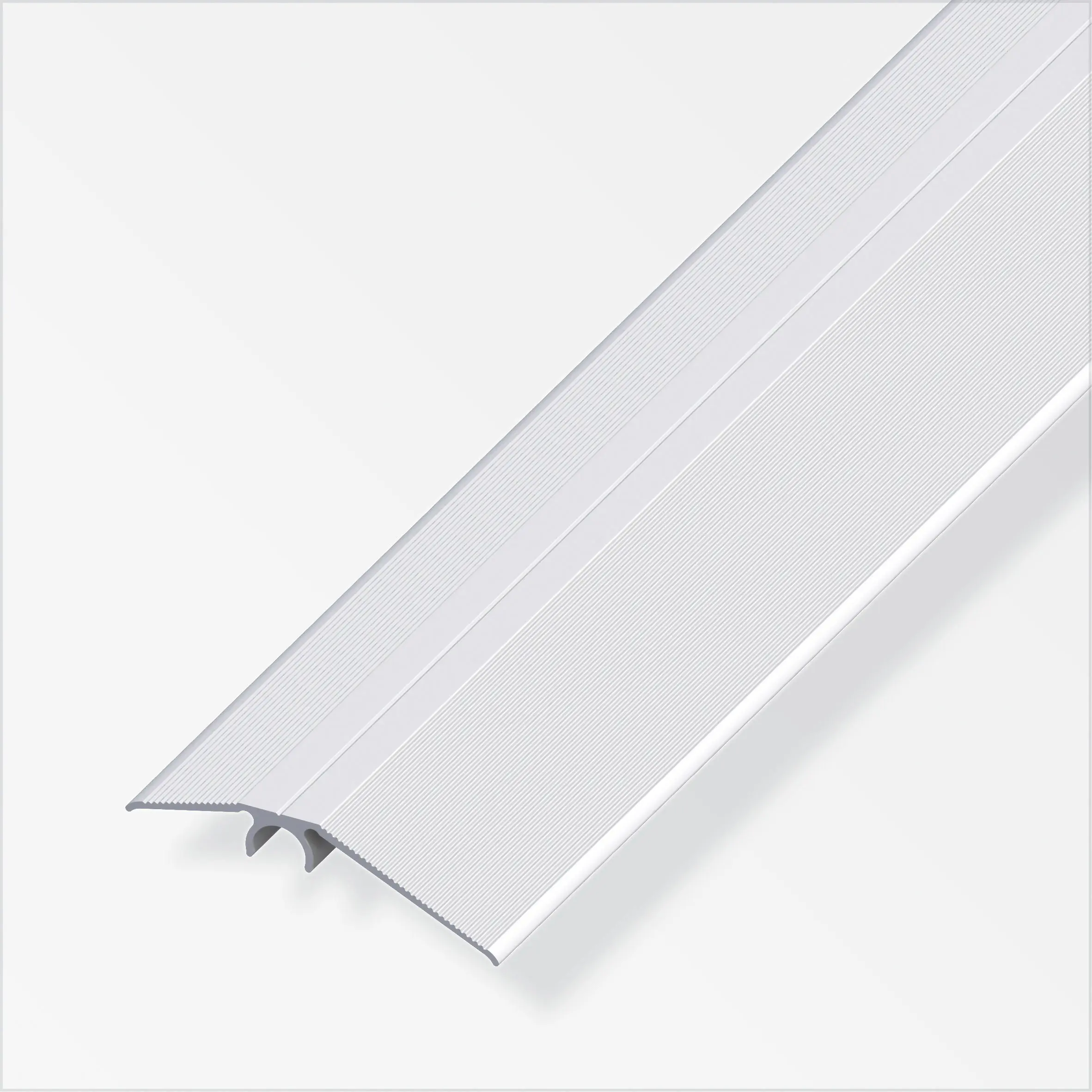 alfer Niveauausgleichs-Profil 1 m, 56 mm Aluminium eloxiert silber