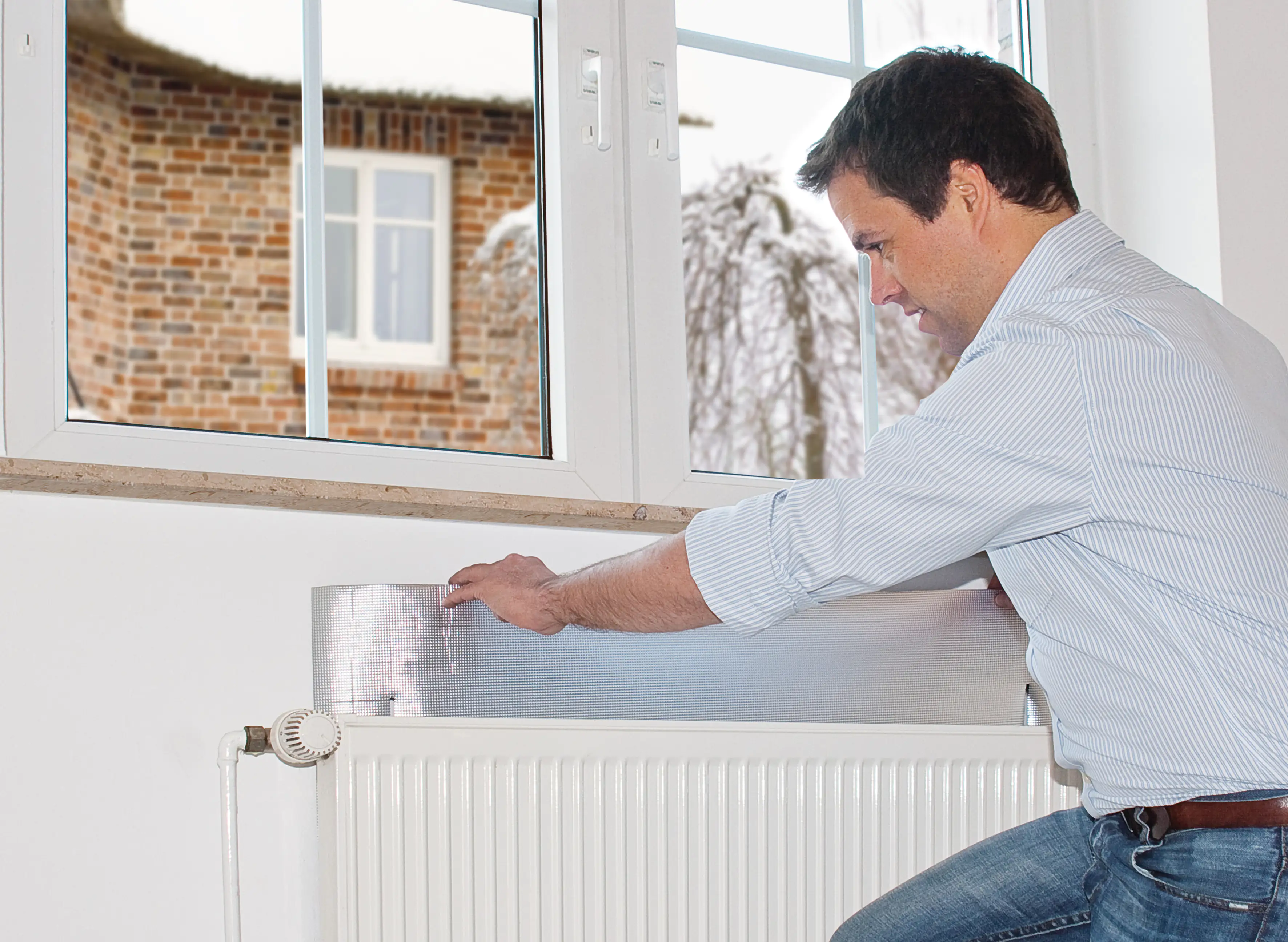 tesa Moll Reflektorfolie für Heizkörper Heat Reflect 1 x 0,7 m