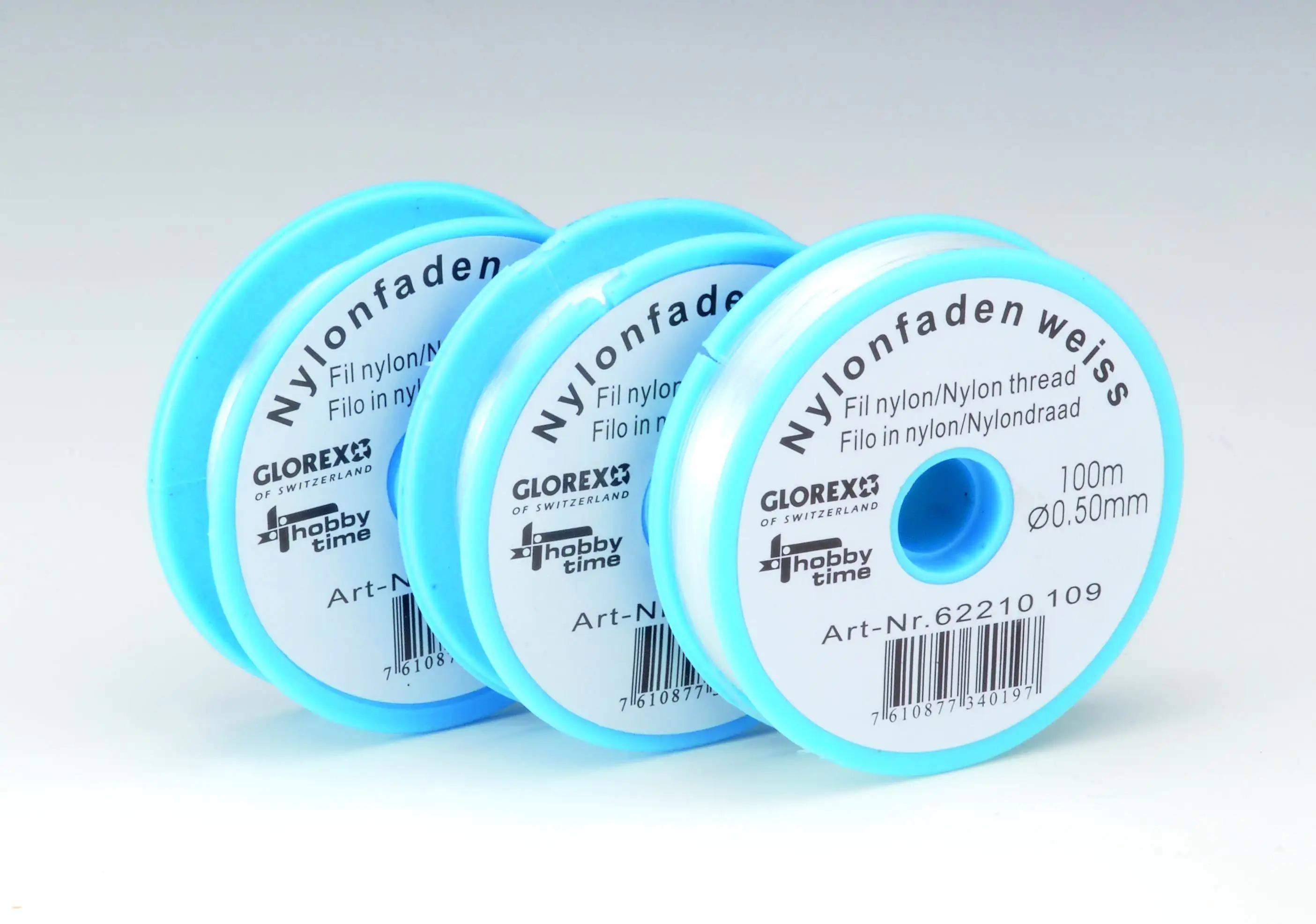 Glorex Nylonfaden weiß 0,15 mm x 100 m