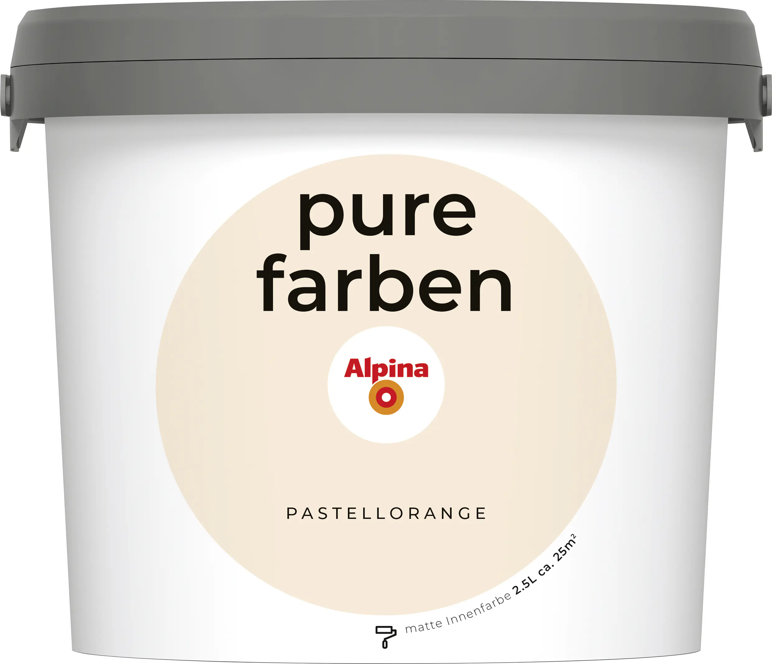 Alpina Pure Farben Wandfarbe pastellorange 2,5 L