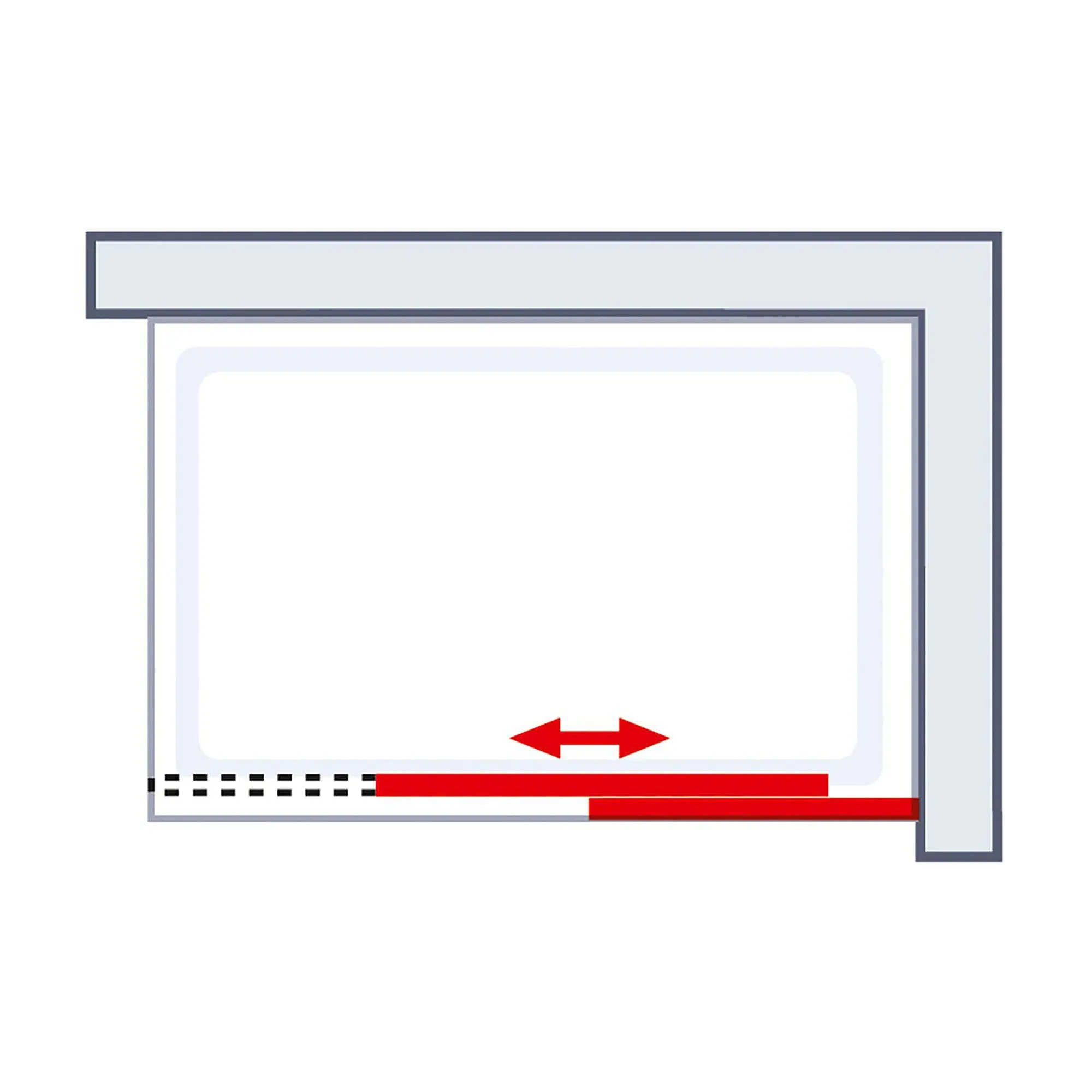 Schulte Duschwand Walk In Schiebetür rechts mit Rollen Toura 120 x 200 cm chrom Klarglas Schulte Duschwand Walk In Schiebetür rechts mit Rollen Toura 120 x 200 cm chrom Klarglas