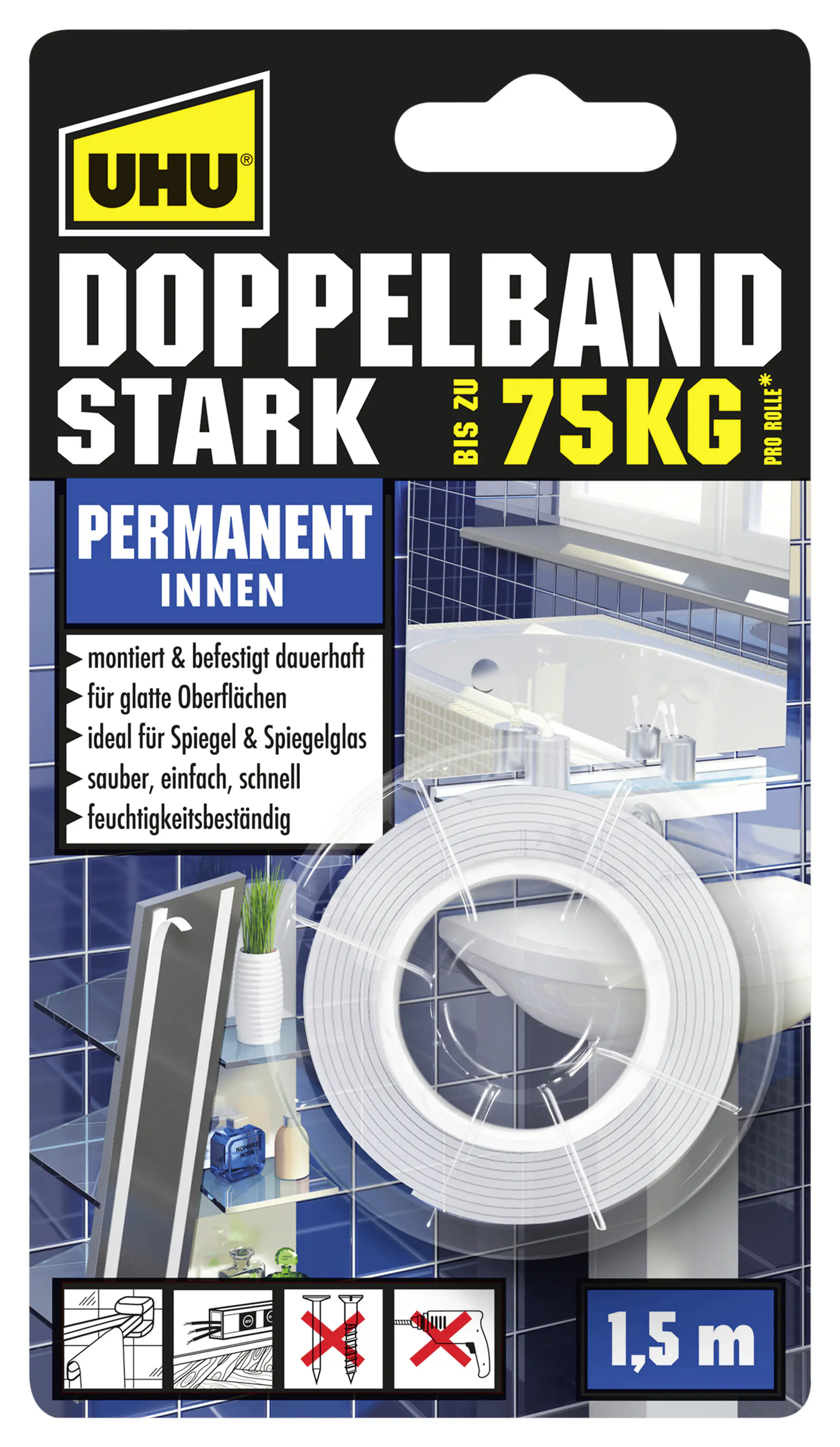 UHU Doppelband stark 1,5 m UHU Doppelband stark 1,5 m