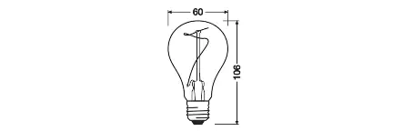 Ledvance LED Leuchtmittel Classic A10 E27 3,4W warmweiß, rauch Ledvance LED Leuchtmittel Classic A10 E27 3,4W warmweiß, rauch
