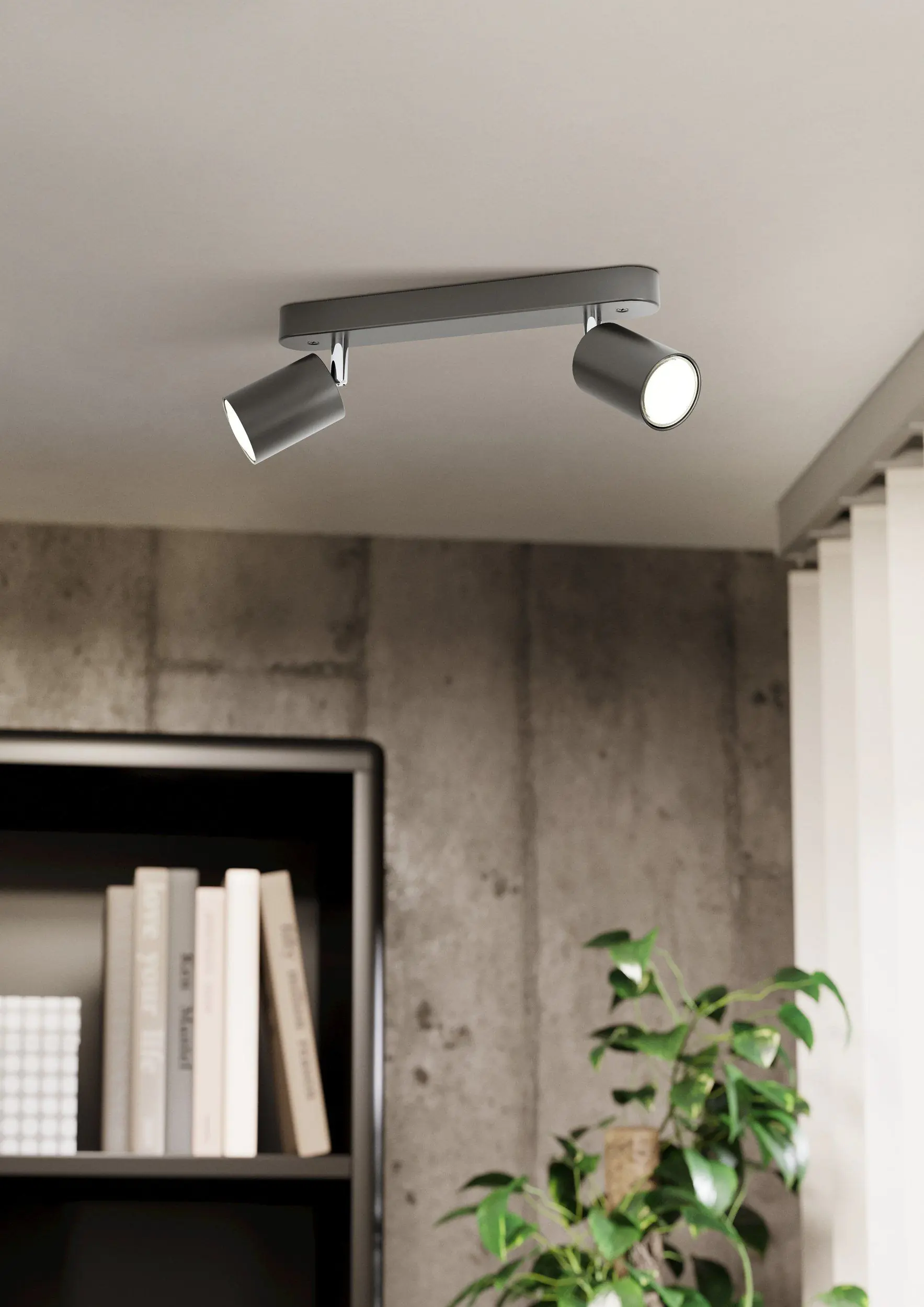 Eglo 2er LED Spot Reciso-E schwarz 30 x 4,5 cm Eglo 2er LED Spot Reciso-E schwarz 30 x 4,5 cm