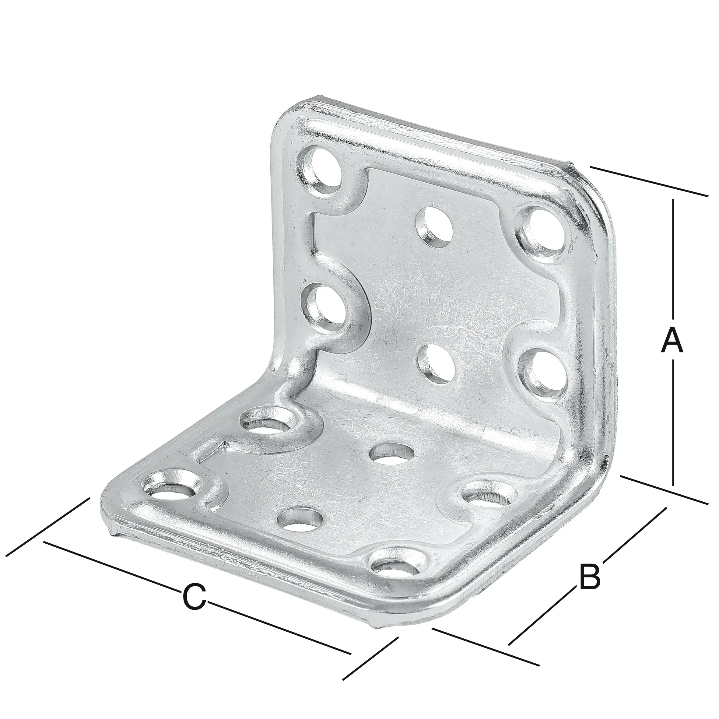 Vormann Combi-Winkelverbinder verzinkt 40 x 40 x 50 mm
