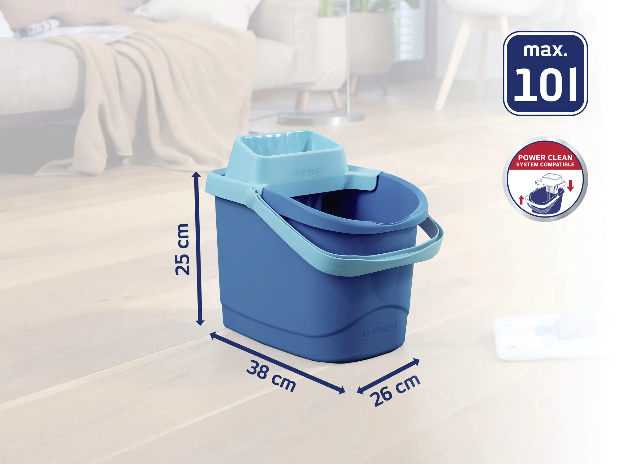 Leifheit Eimer Power Clean M 10 L Leifheit Eimer Power Clean M 10 L