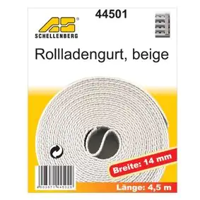 Schellenberg Rollladengurt beige Breite 14 mm - Länge 4,5 m