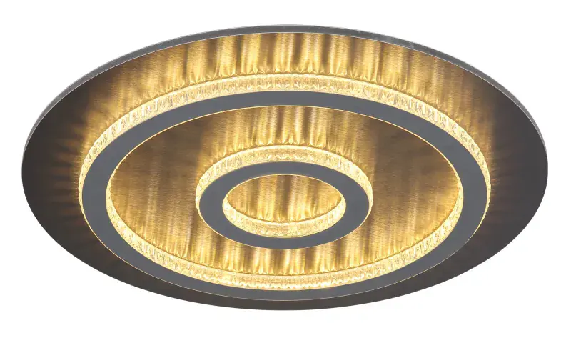 Globo Deckenleuchte Jayden Ø 45 x 5,5 cm schwarz warmweiß