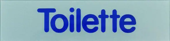 Conacord Klebeschild "Toilette"