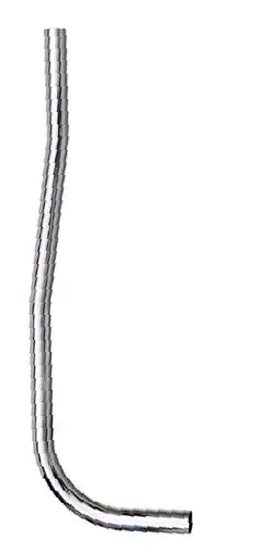 Spülrohr Messing, chrom