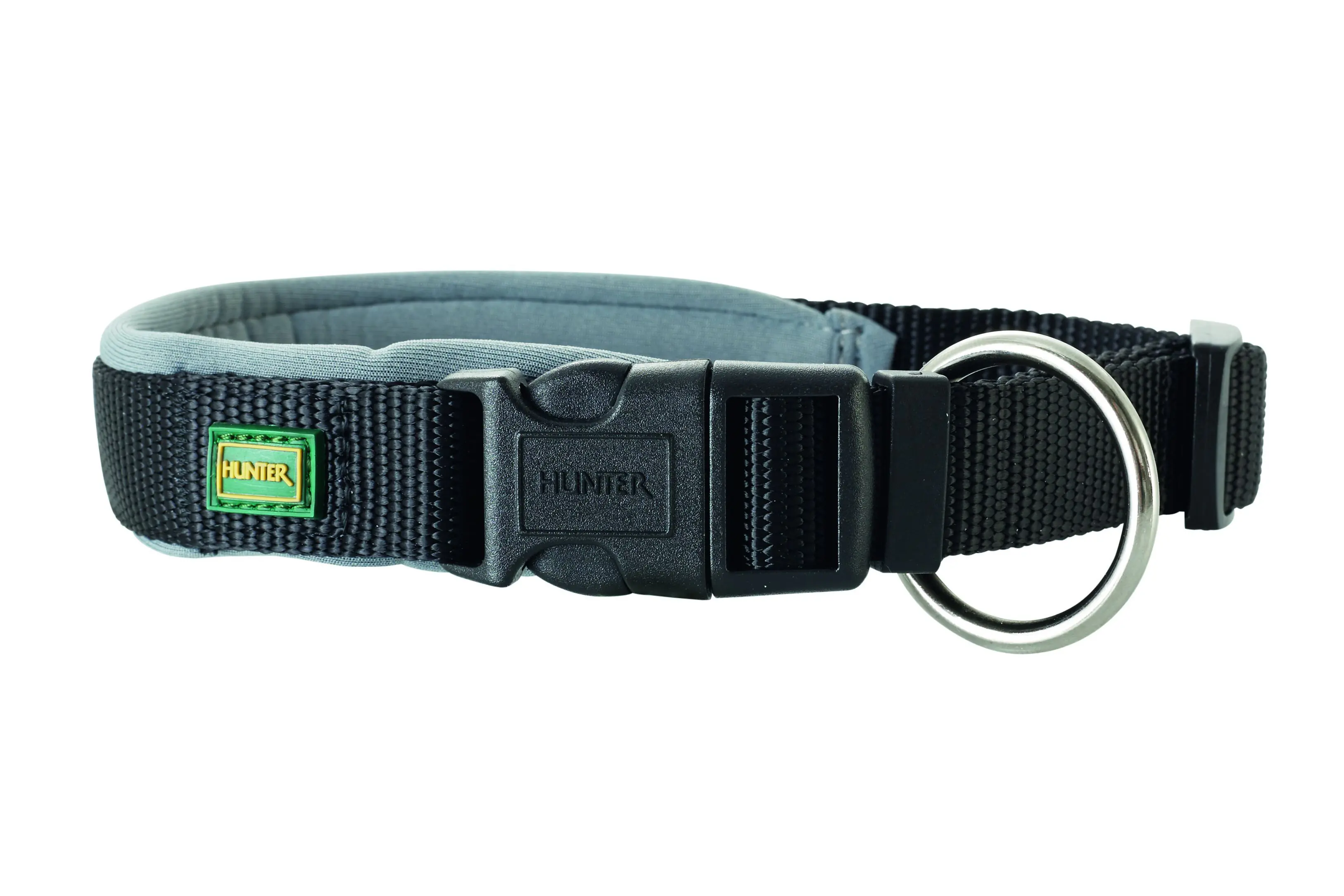 Hunter Hundehalsband Neopren Vario Plus L-XL schwarz/grau