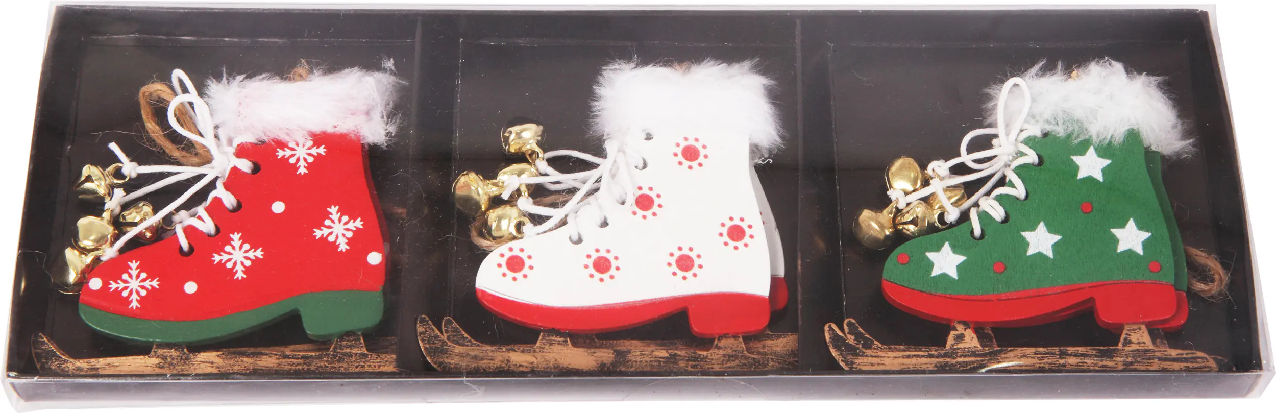 Dekohänger Skischuhe Metall 8 x 7 cm bunt 6 Stück Dekohänger Skischuhe Metall 8 x 7 cm bunt 6 Stück