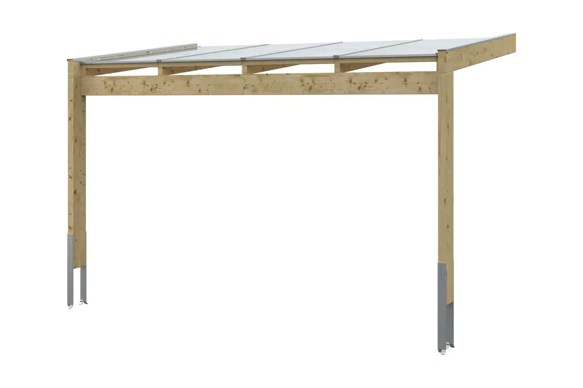 SKAN HOLZ Terrassenüberdachung Novara 450 x 259 cm Leimholz