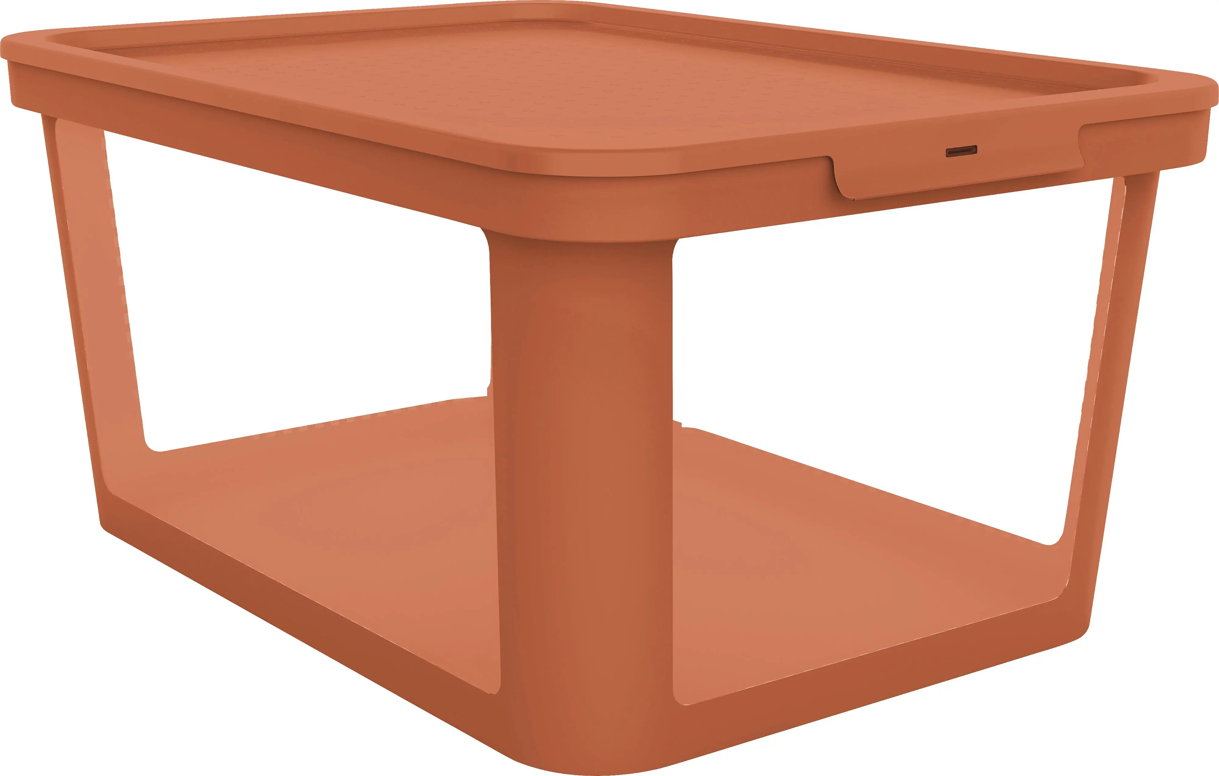 Rotho Aufbewahrungsbox mit Deckel Albris 57 x 39 x 27 cm coral clay 