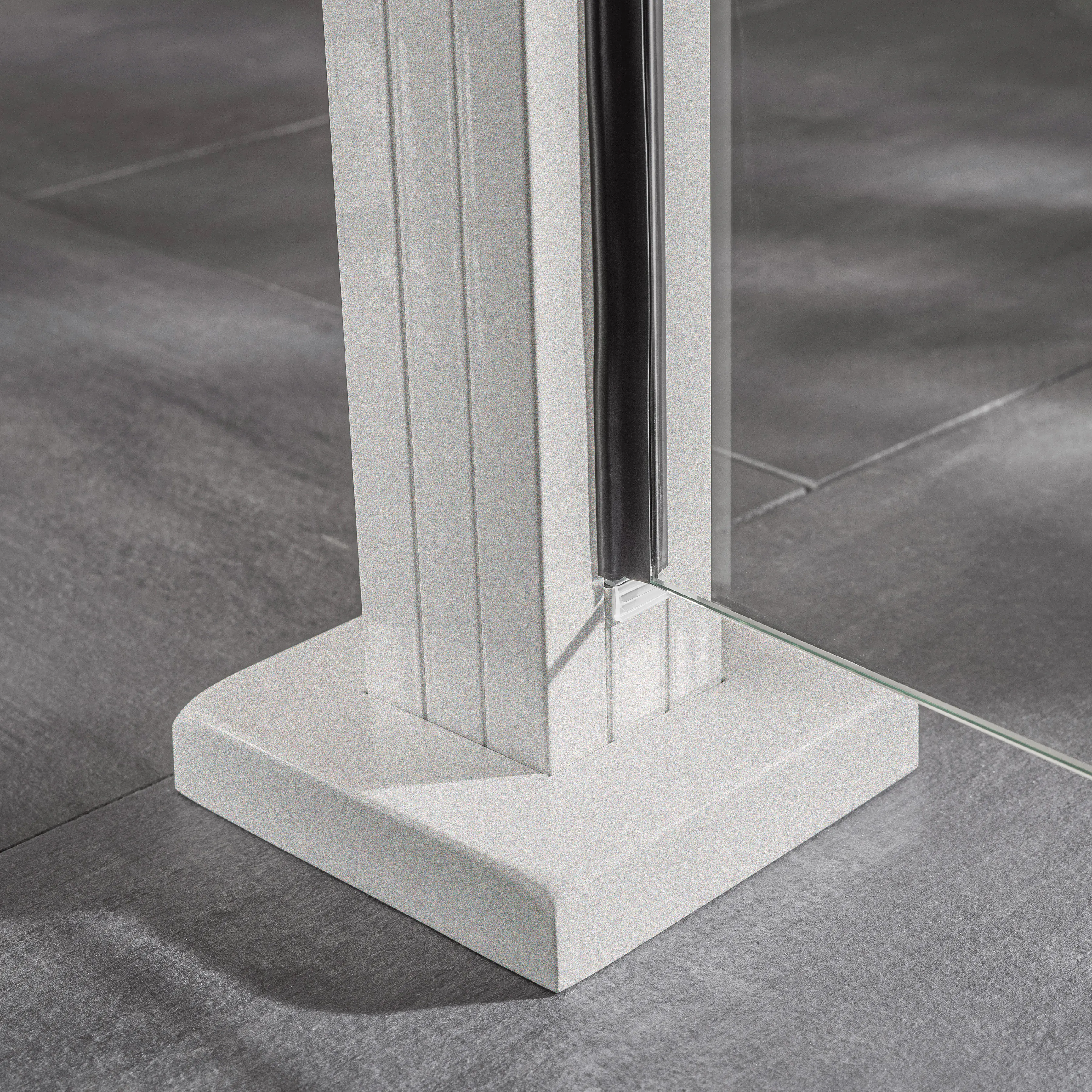 Ambiente Glaszaun Erweiterungsset Klarglas 187 x 55,7 cm weiß Ambiente Glaszaun Erweiterungsset Klarglas 187 x 55,7 cm weiß