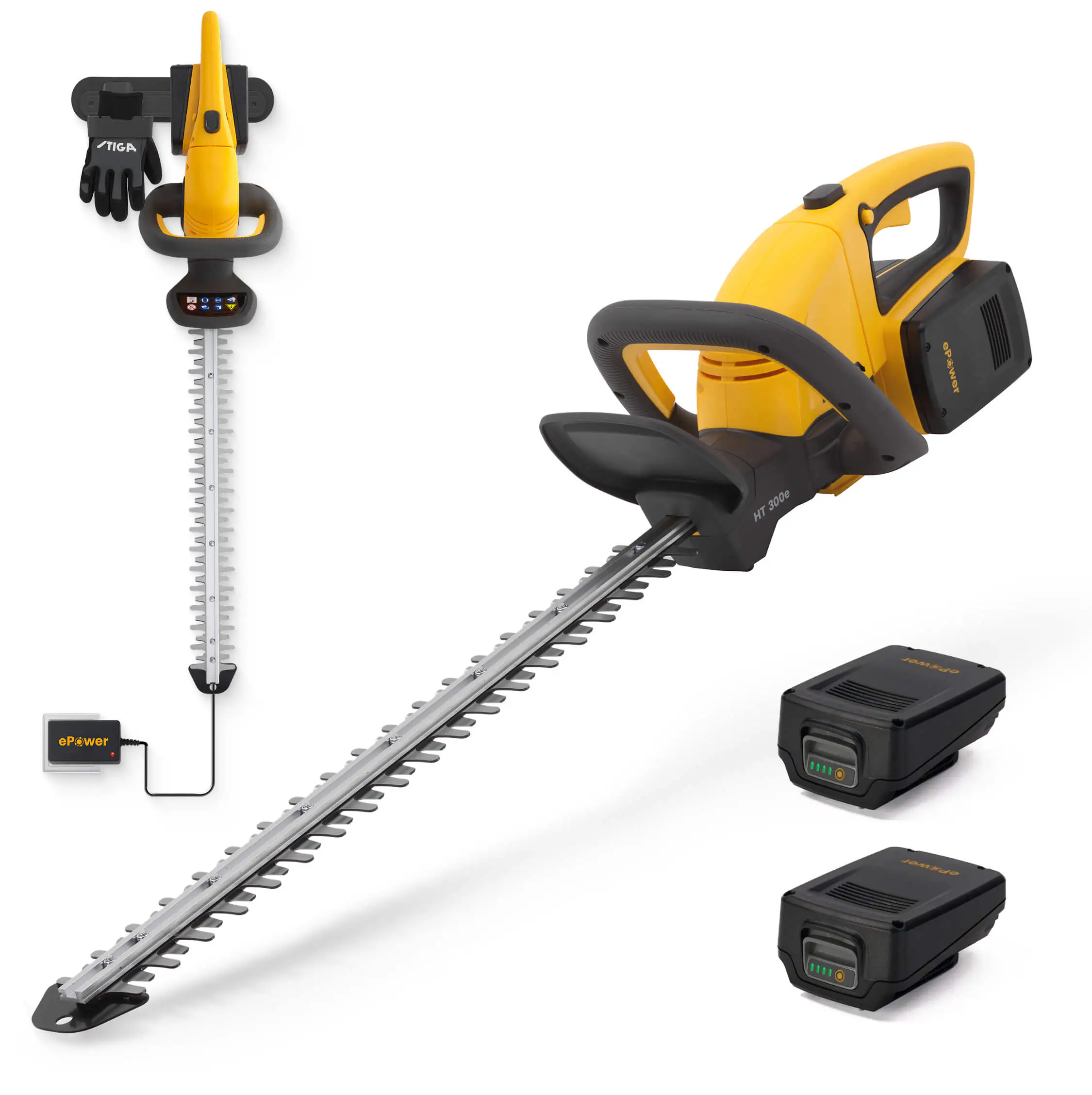 Stiga Akku-Heckenschere HT 300e Set inkl. Akkus und Ladegerät