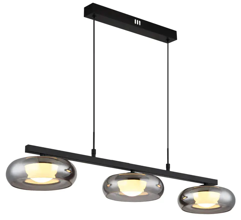 Globo Hängeleuchte Carlene 85 x 120 cm schwarz matt