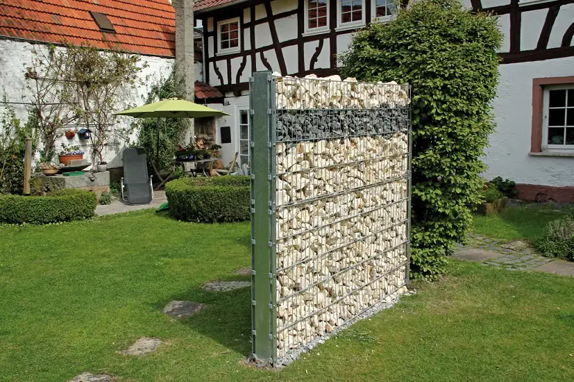 Alberts Gabionen-Pfosten Step² 12 x 4 x 0,3 cm 240 cm feuerverzinkt