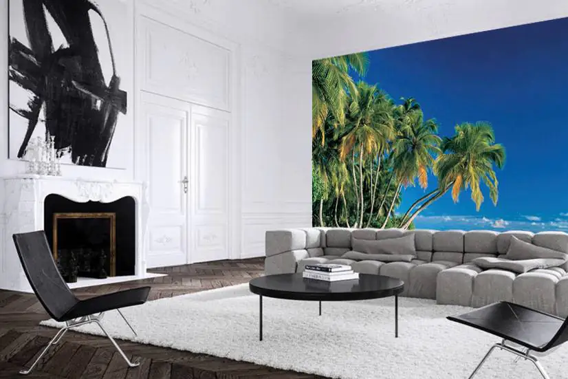 papermoon Vlies- Fototapete Digitaldruck 350 x 260 cm Tropical Palms