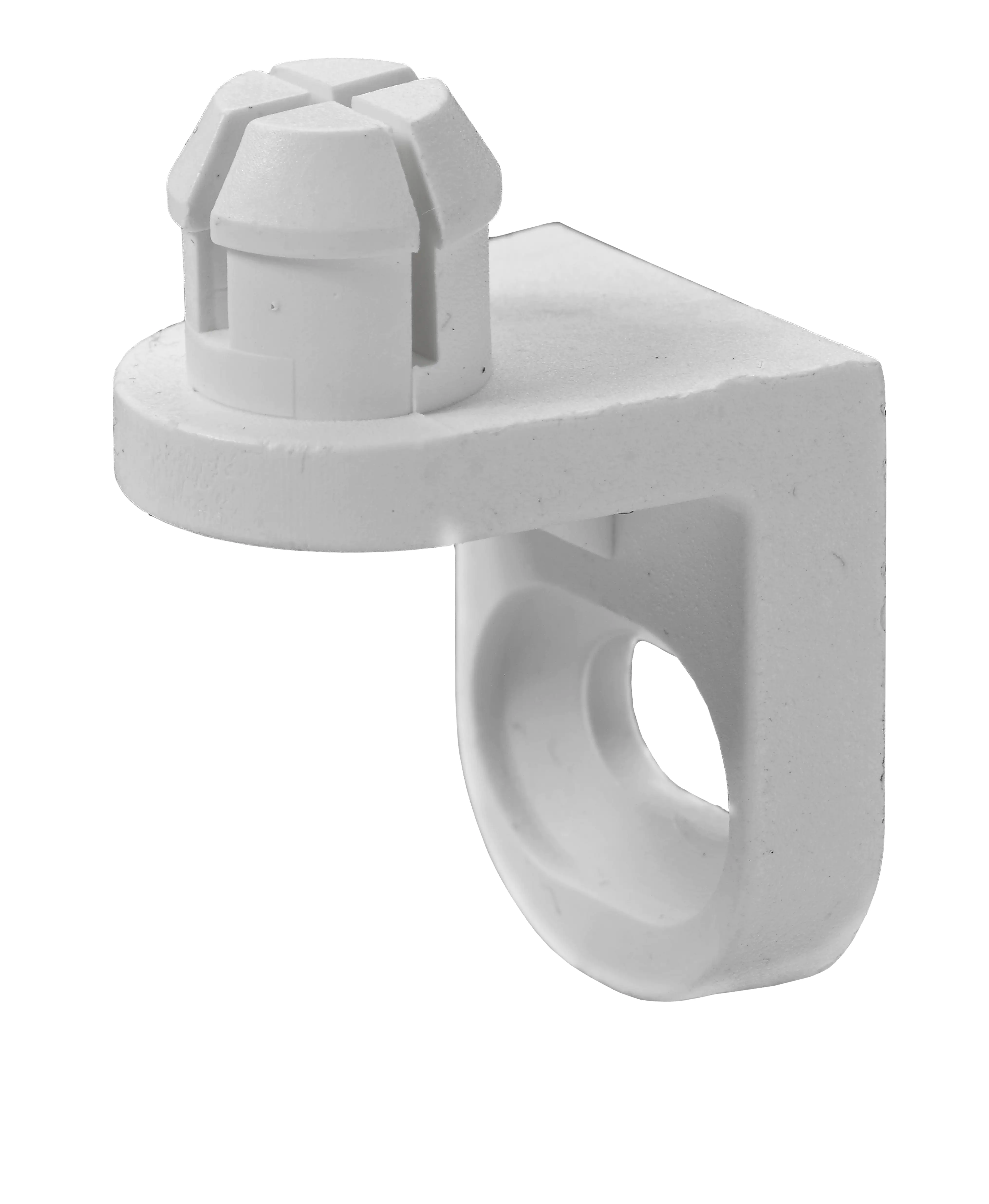 Hettich Rückwandhalter Kunststoff, weiß, Ø10 mm, 1 Stück