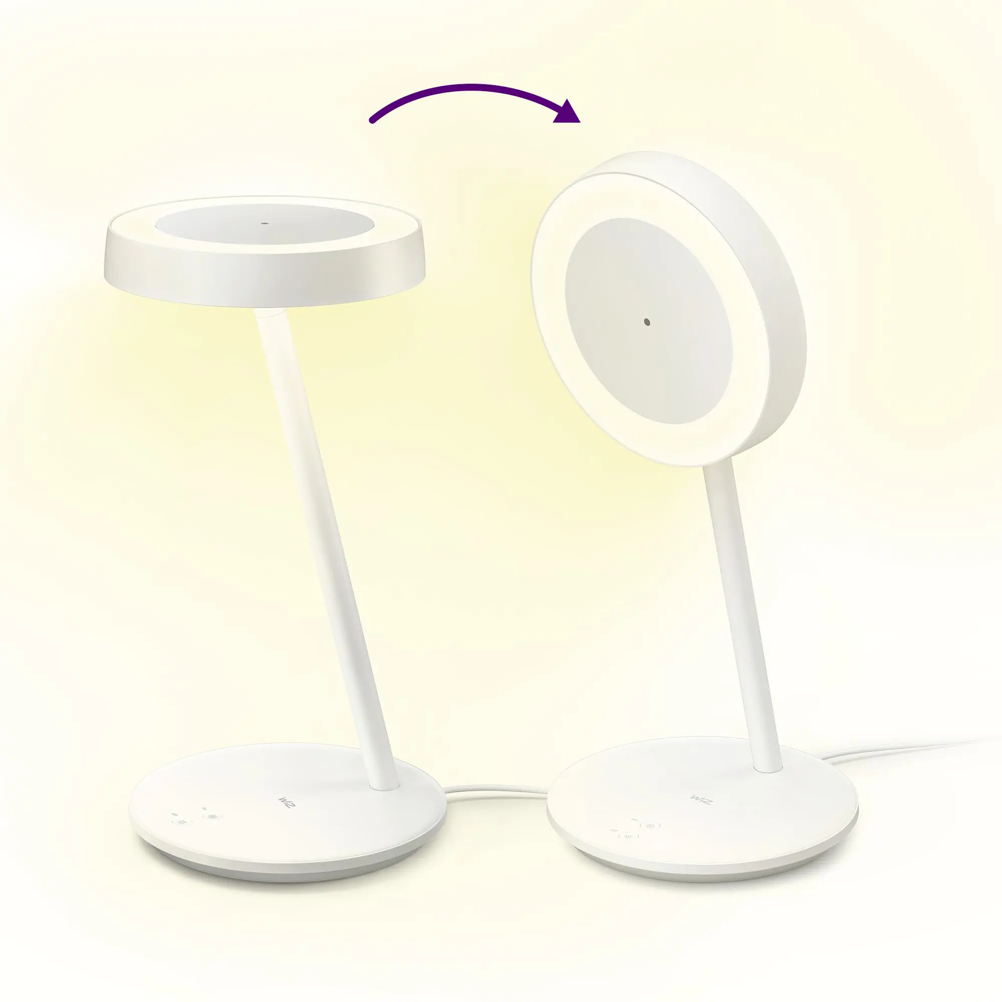 Wiz LED-Tischleuchte Portrait 10 W RGB-Beleuchtung weiß Wiz LED-Tischleuchte Portrait 10 W RGB-Beleuchtung weiß