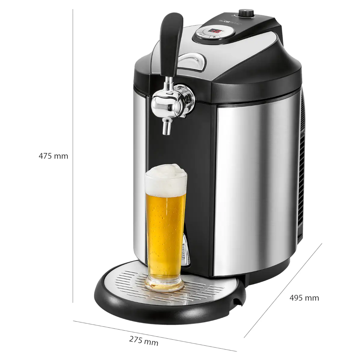 Clatronic Bierzapfanlage BZ 3740 für 5 L Fässchen, mit Kühlung Clatronic Bierzapfanlage BZ 3740 für 5 L Fässchen, mit Kühlung