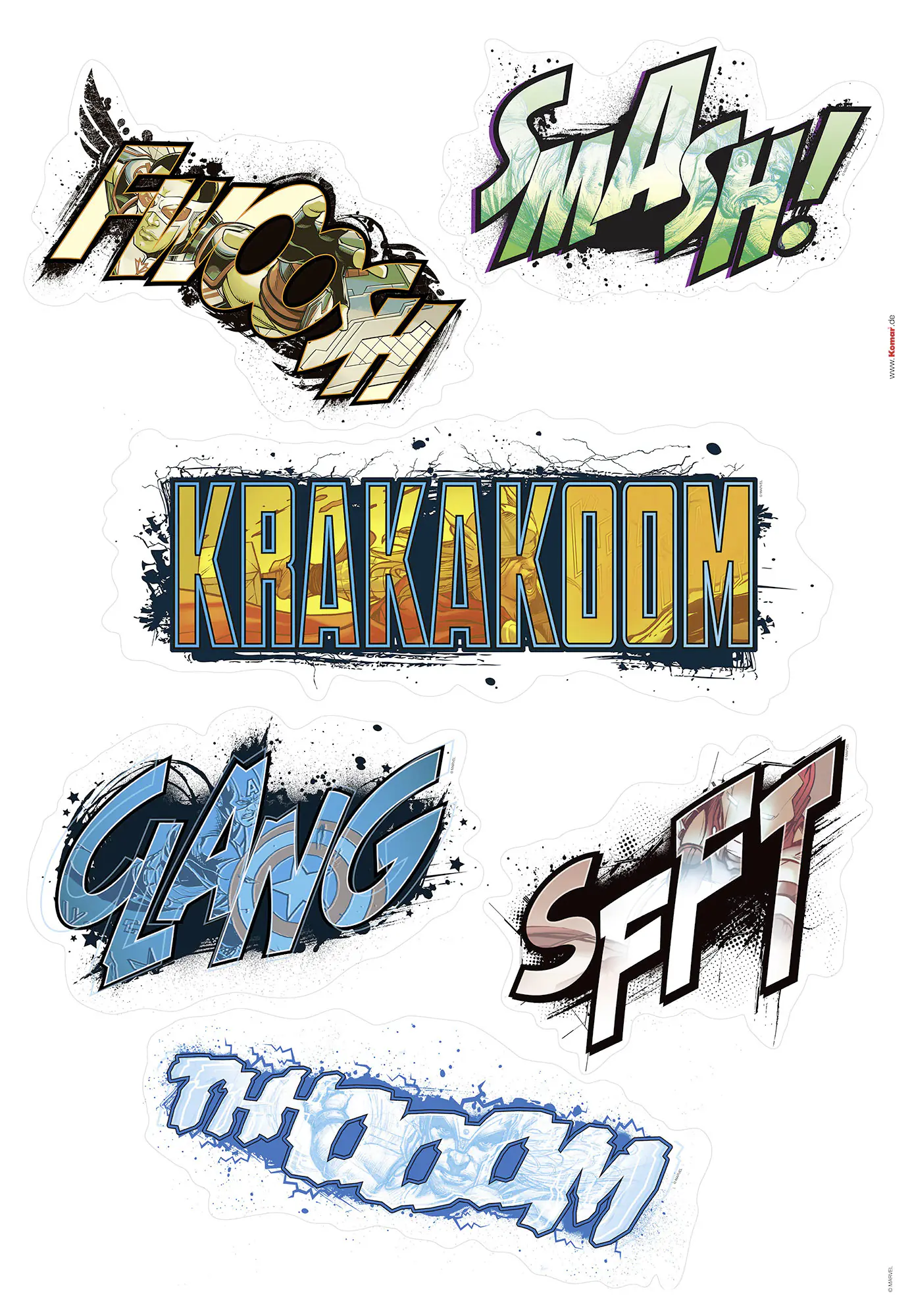 Komar Dekosticker Avengers Sounds 50 x 70 cm  