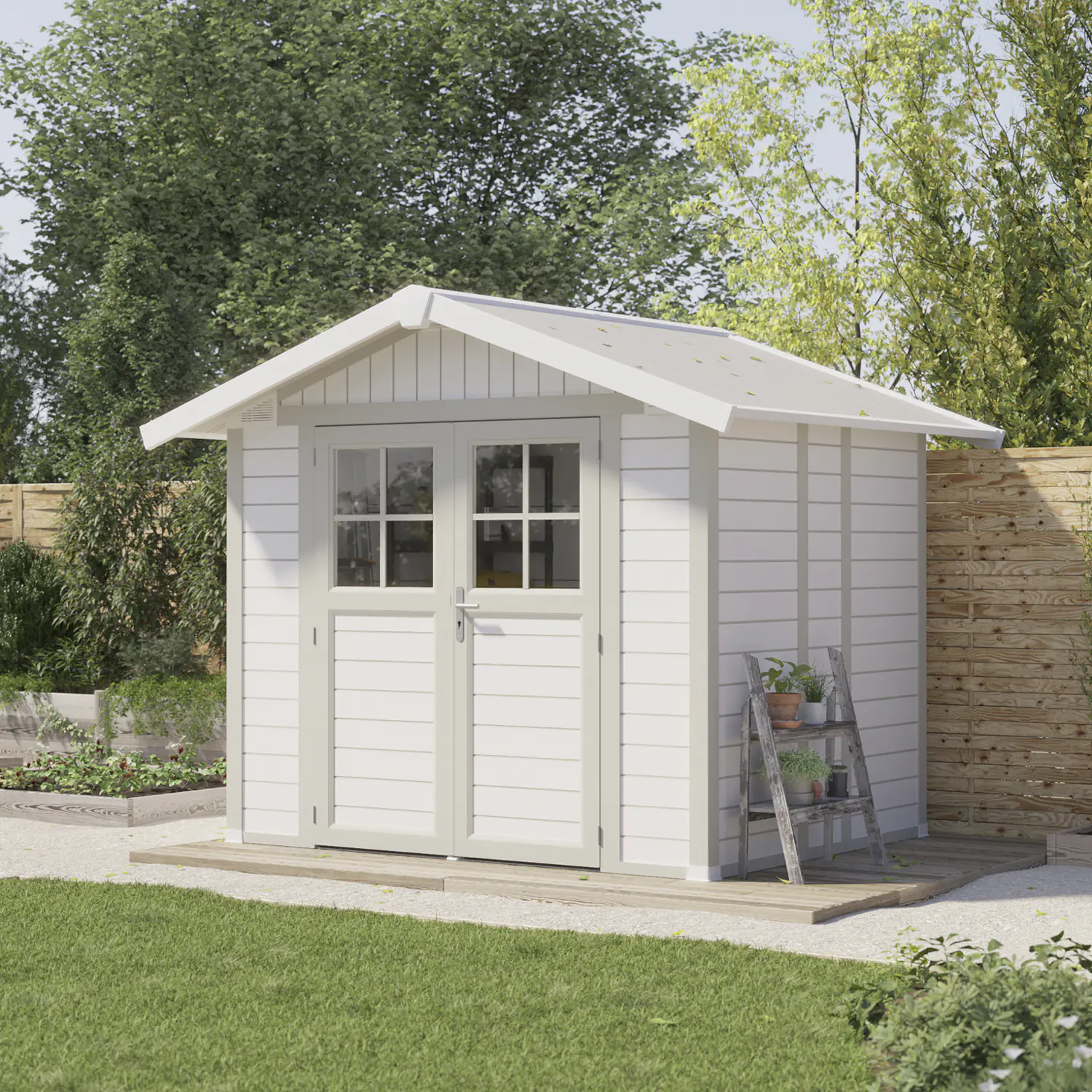 Grosfillex Gartenhaus Deco H 4,9 295 x 261 cm (inkl. Dachüberstand) Grosfillex Gartenhaus Deco H 4,9 295 x 261 cm (inkl. Dachüberstand)