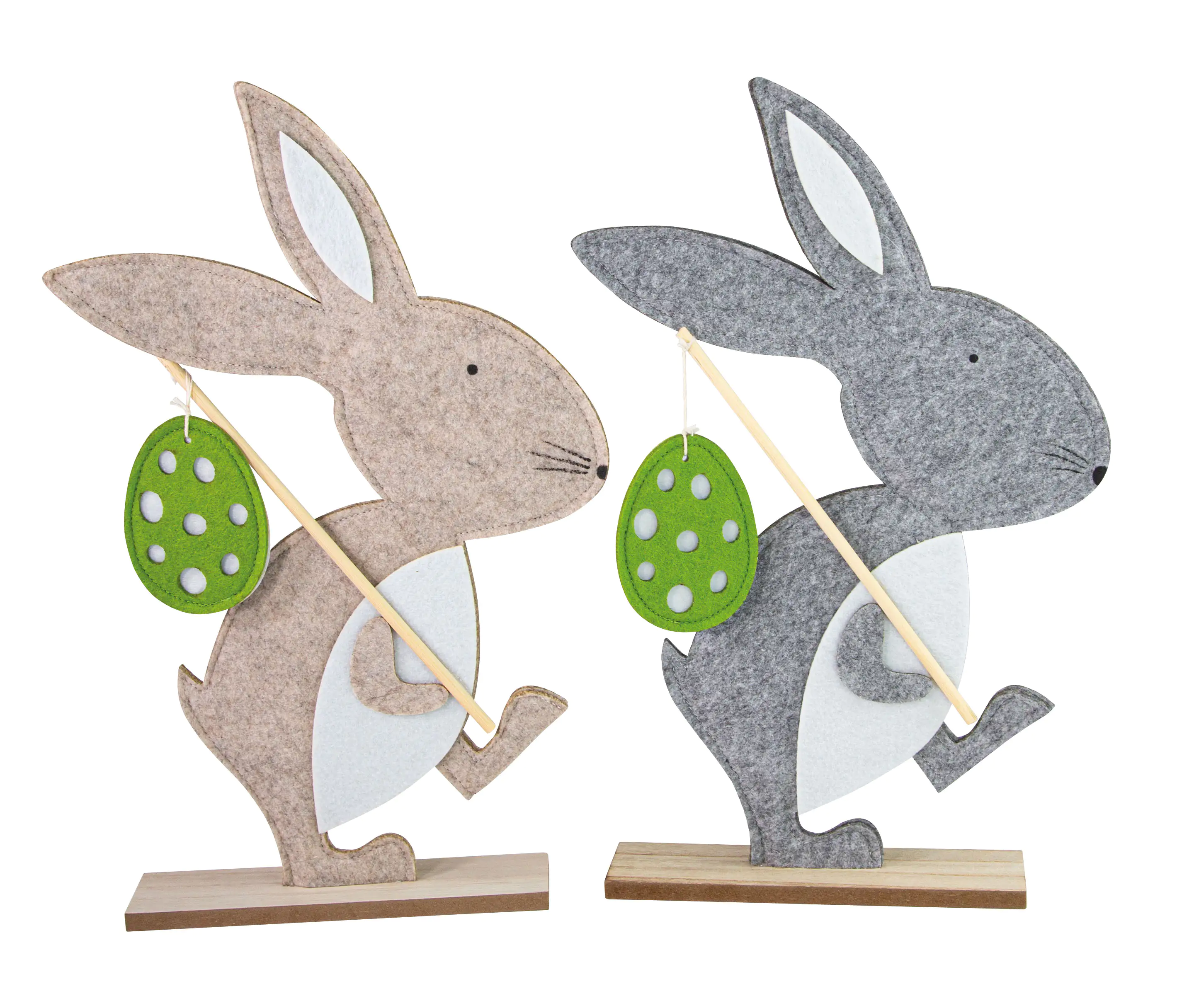 Riffelmacher Hase Wandersmann mit Ei 27 x 5 x 39 cm