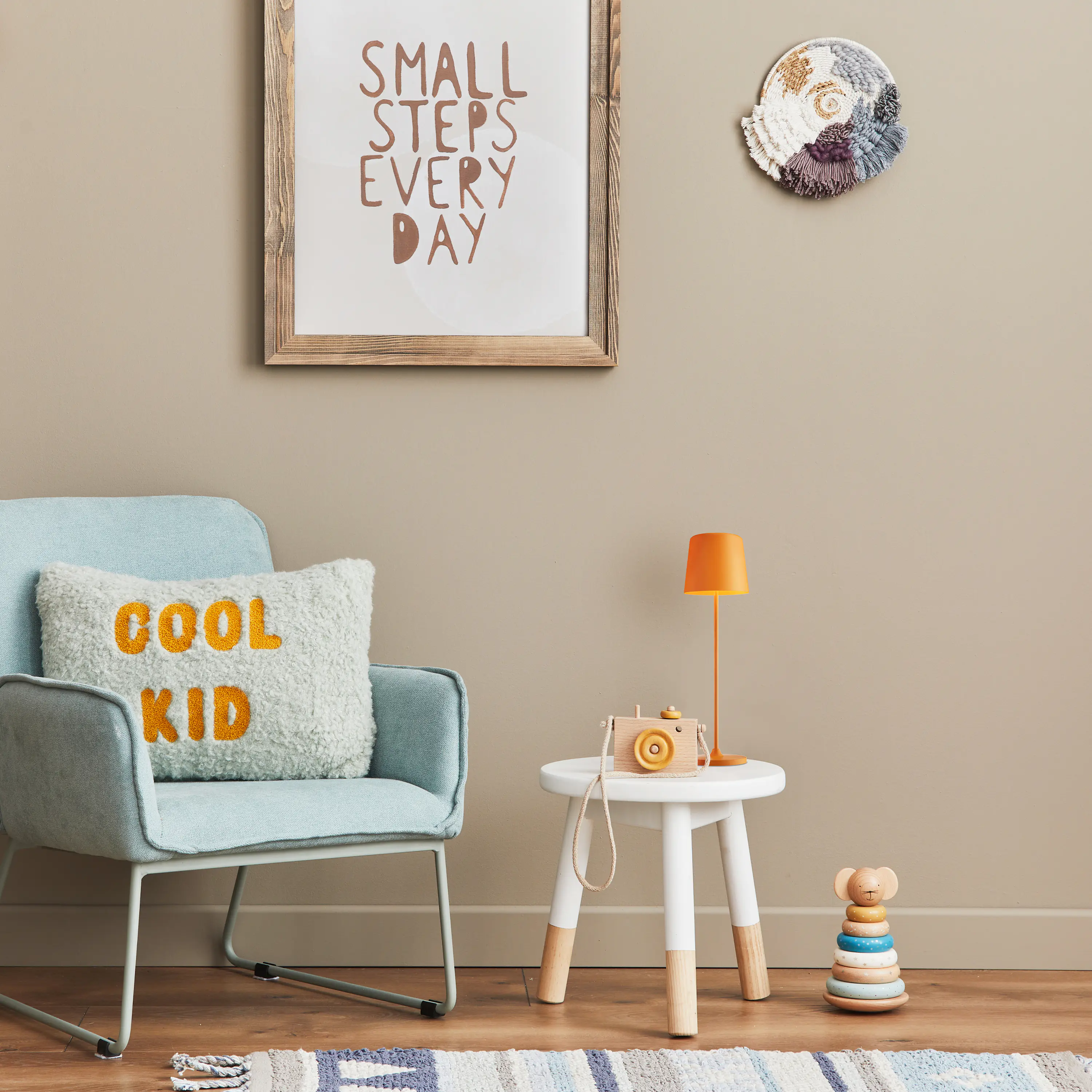 Brilliant LED Tischleuchte Kaami 2W 37 cm Metall orange matt warmweiß