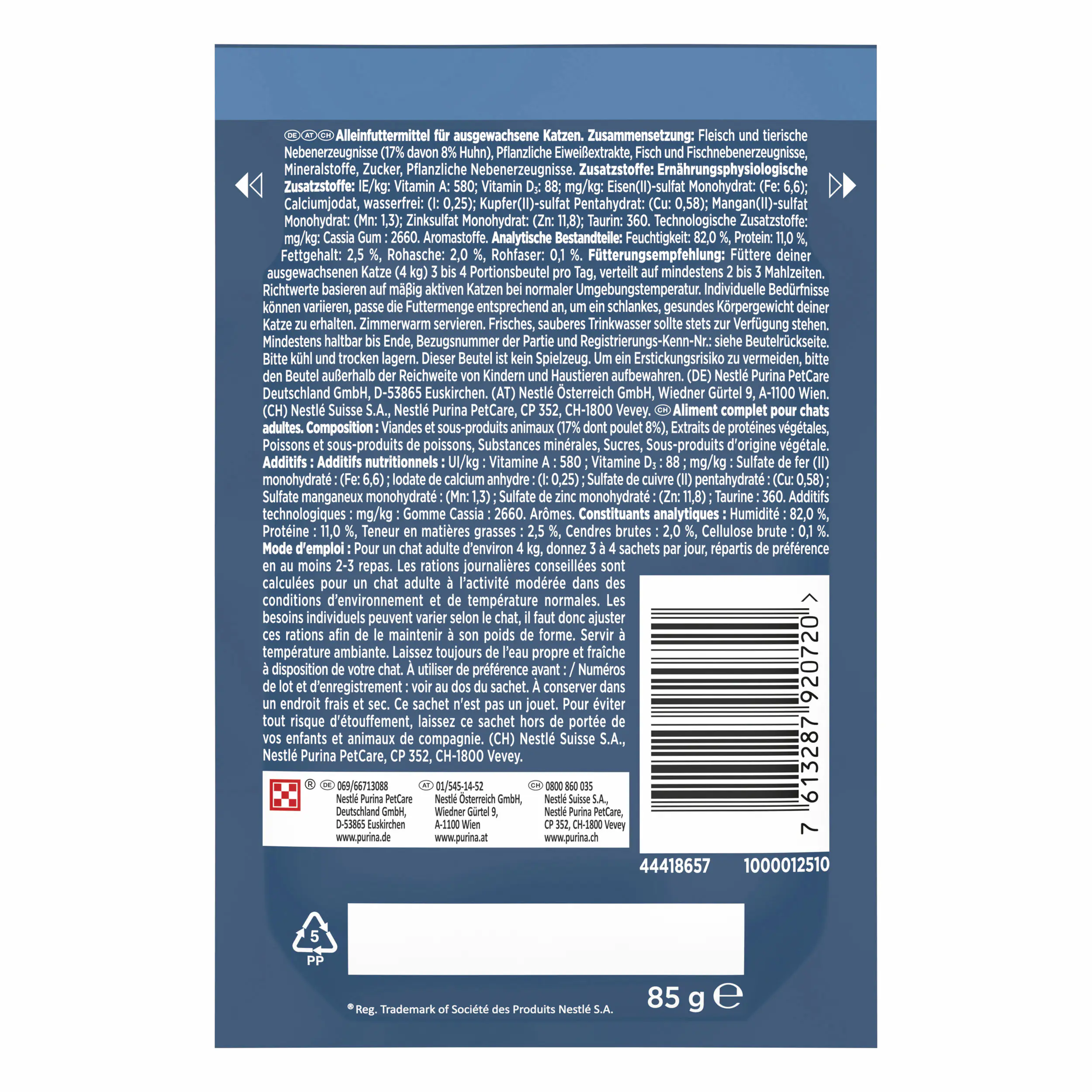 Gourmet Perle Katzenfutter Genuss in Gelee mit Huhn 26 x 85 g
