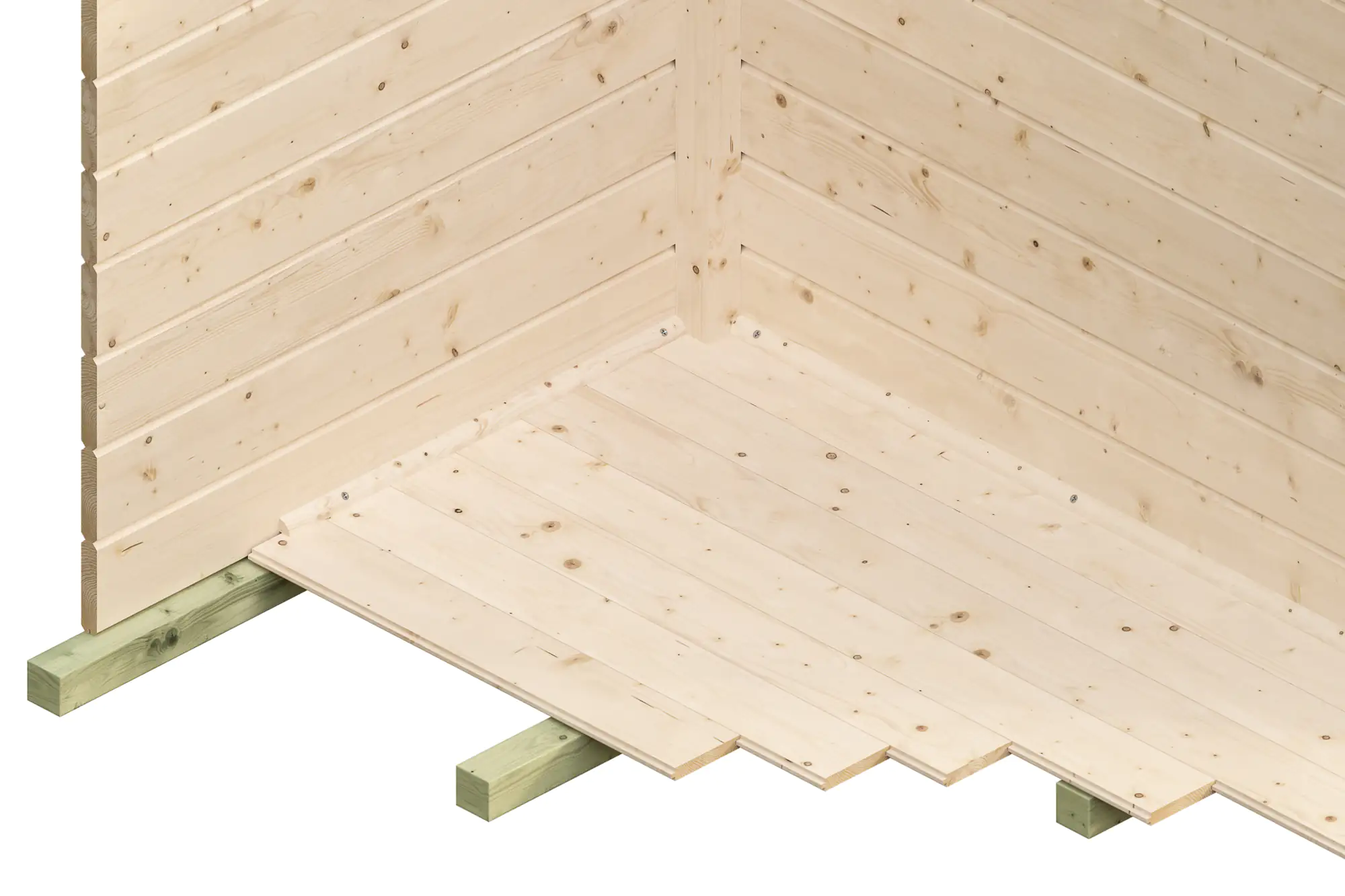 SKAN HOLZ Gartenhaus Breda 380 x 380 cm natur mit Fußboden SKAN HOLZ Gartenhaus Breda 380 x 380 cm natur mit Fußboden