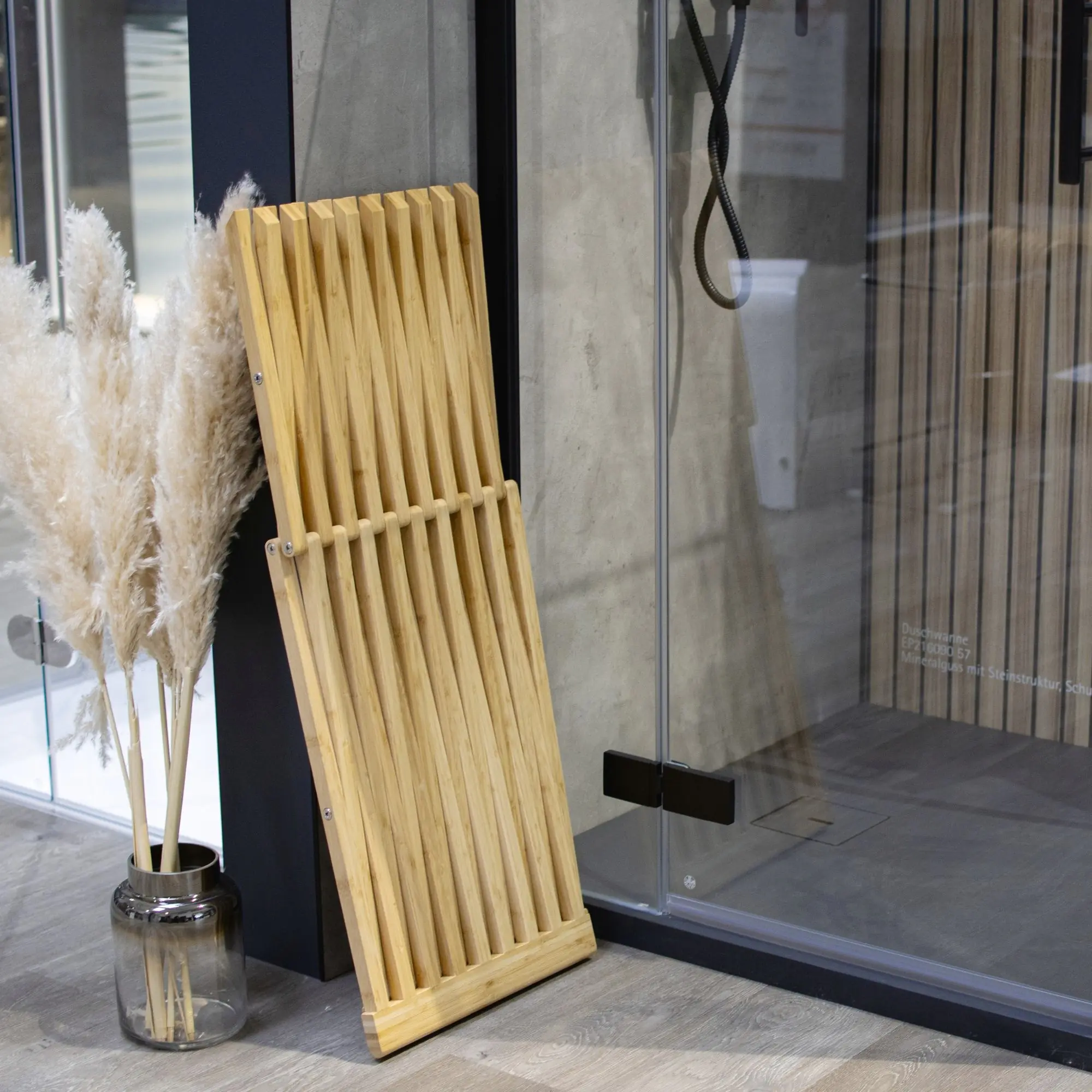 Schulte Badhocker aus Bambus klappbar 39 x 38 x 44 cm